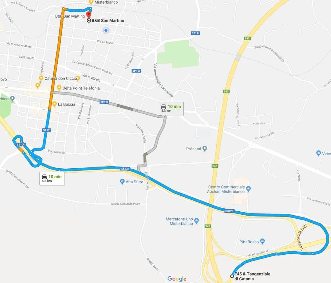 Floor plan in B&B San Martino