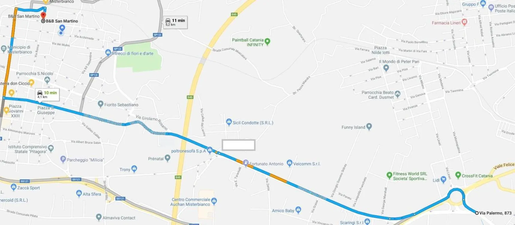 Floor plan in B&B San Martino