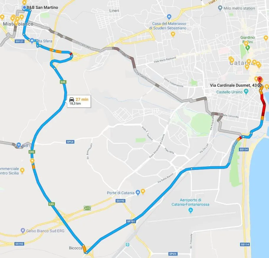 Floor plan in B&B San Martino