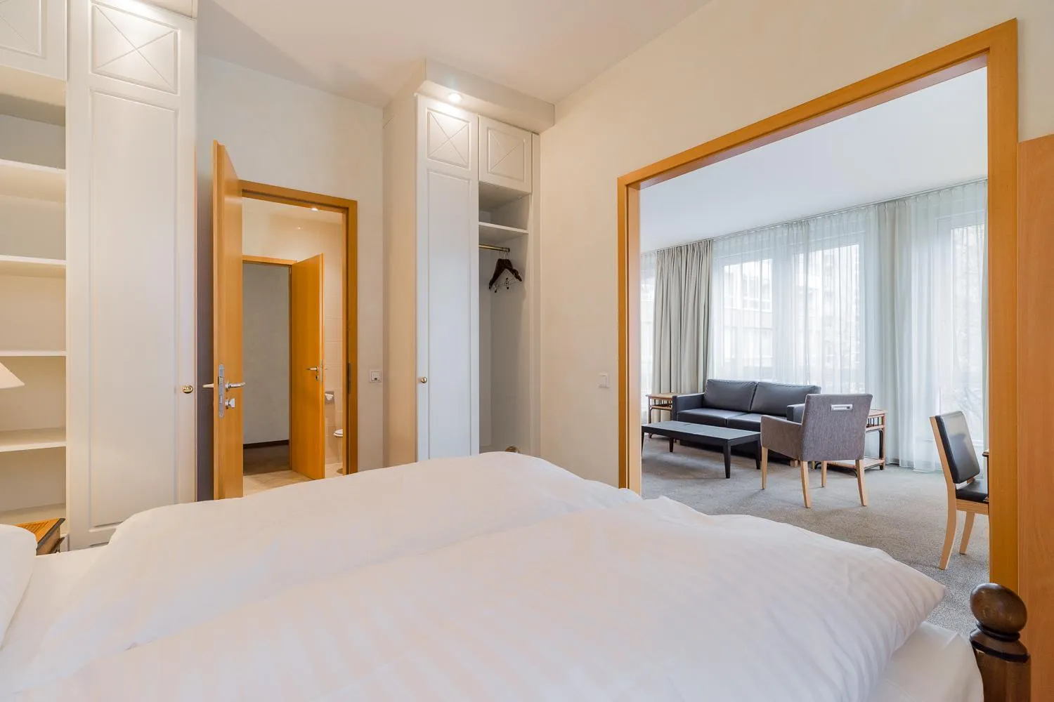 Bed in Apartmenthaus Berlin Mitte