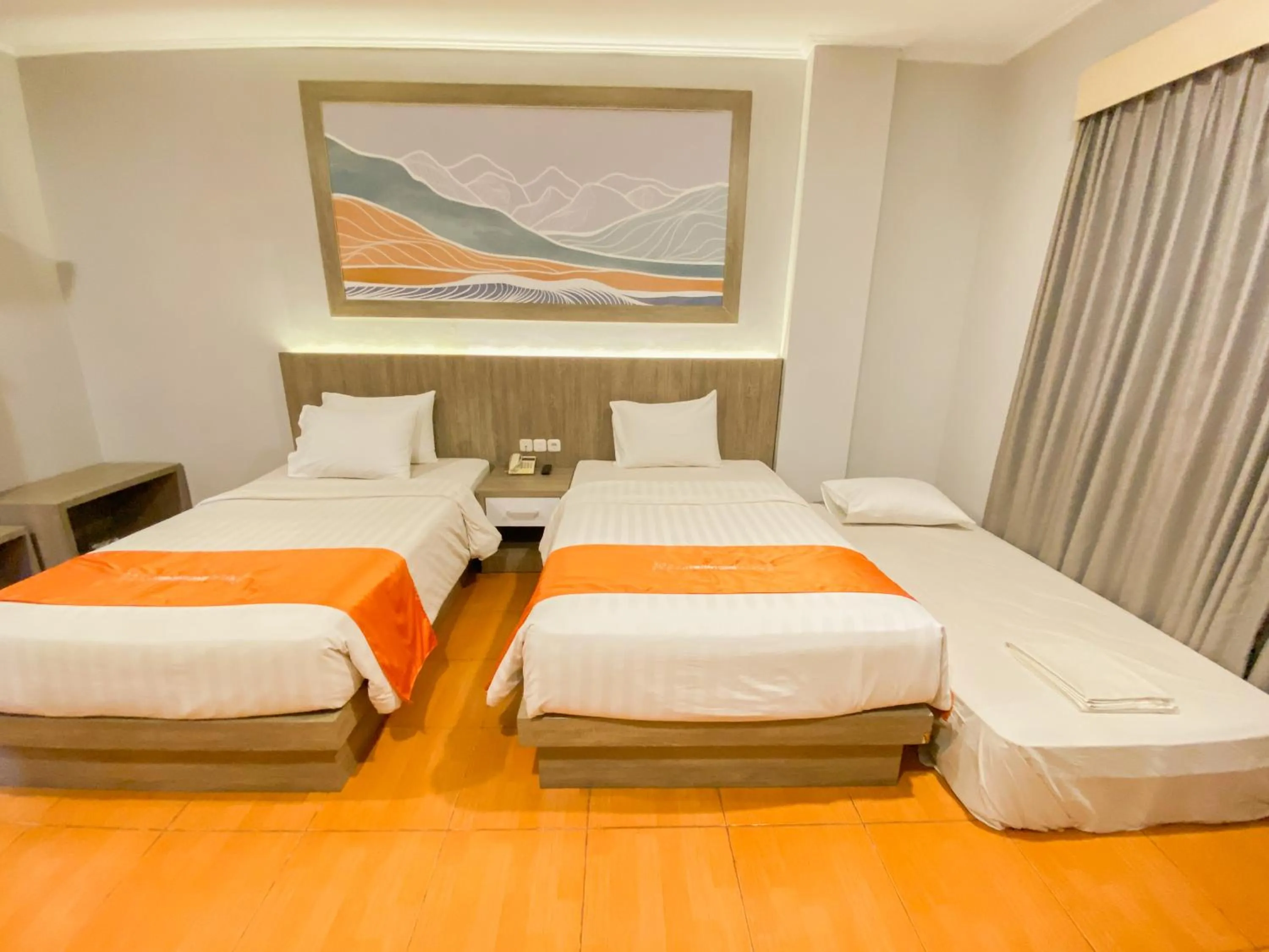 Bed in Front One HK Resort Simpang Lima