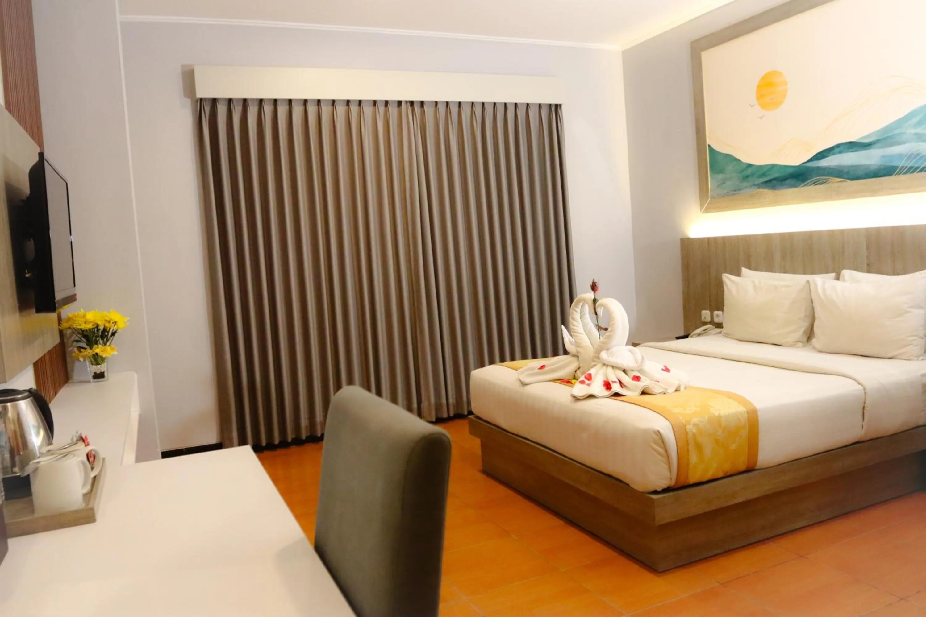 Bed in Front One HK Resort Simpang Lima