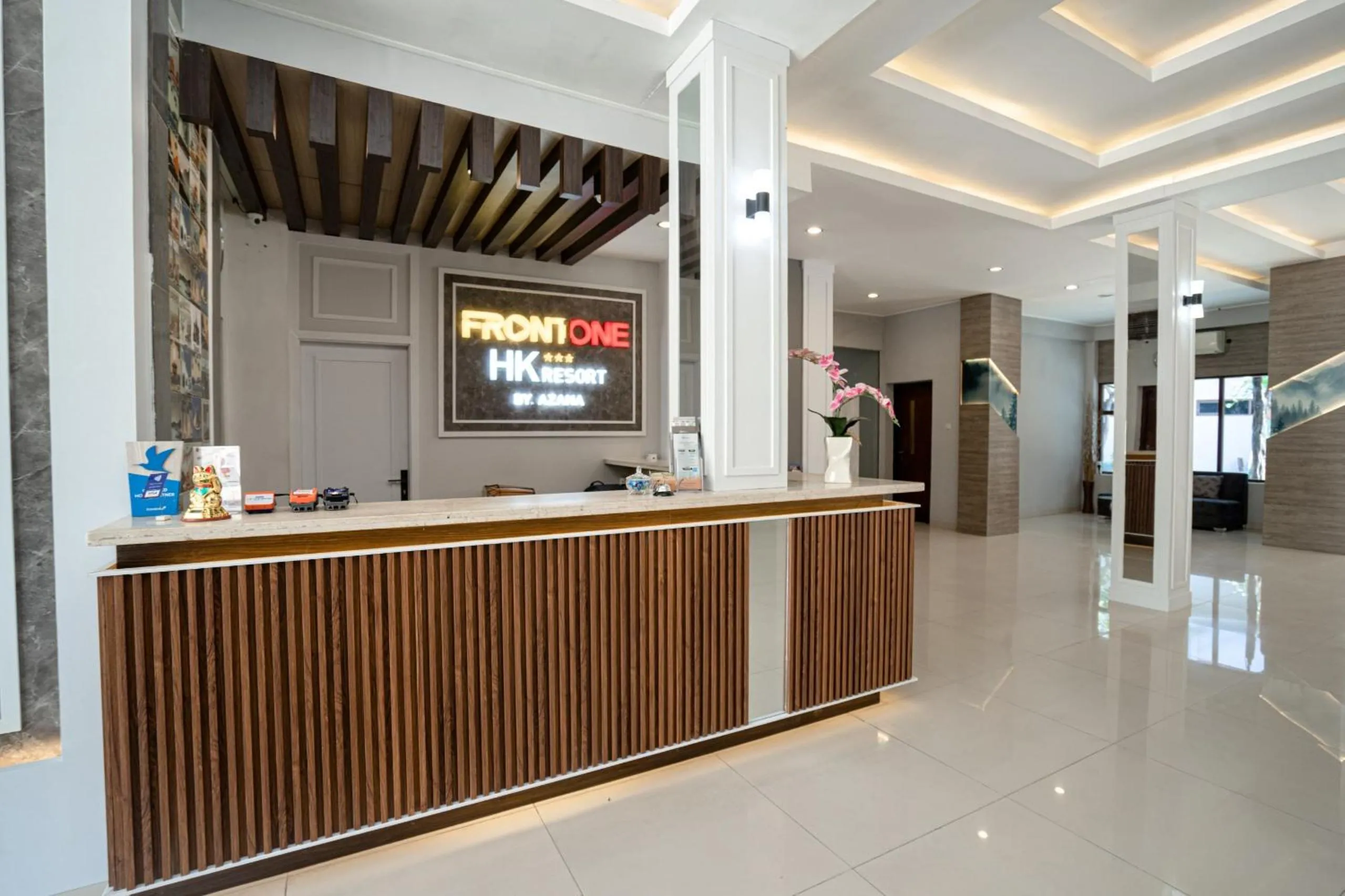 Property logo or sign in Front One HK Resort Simpang Lima