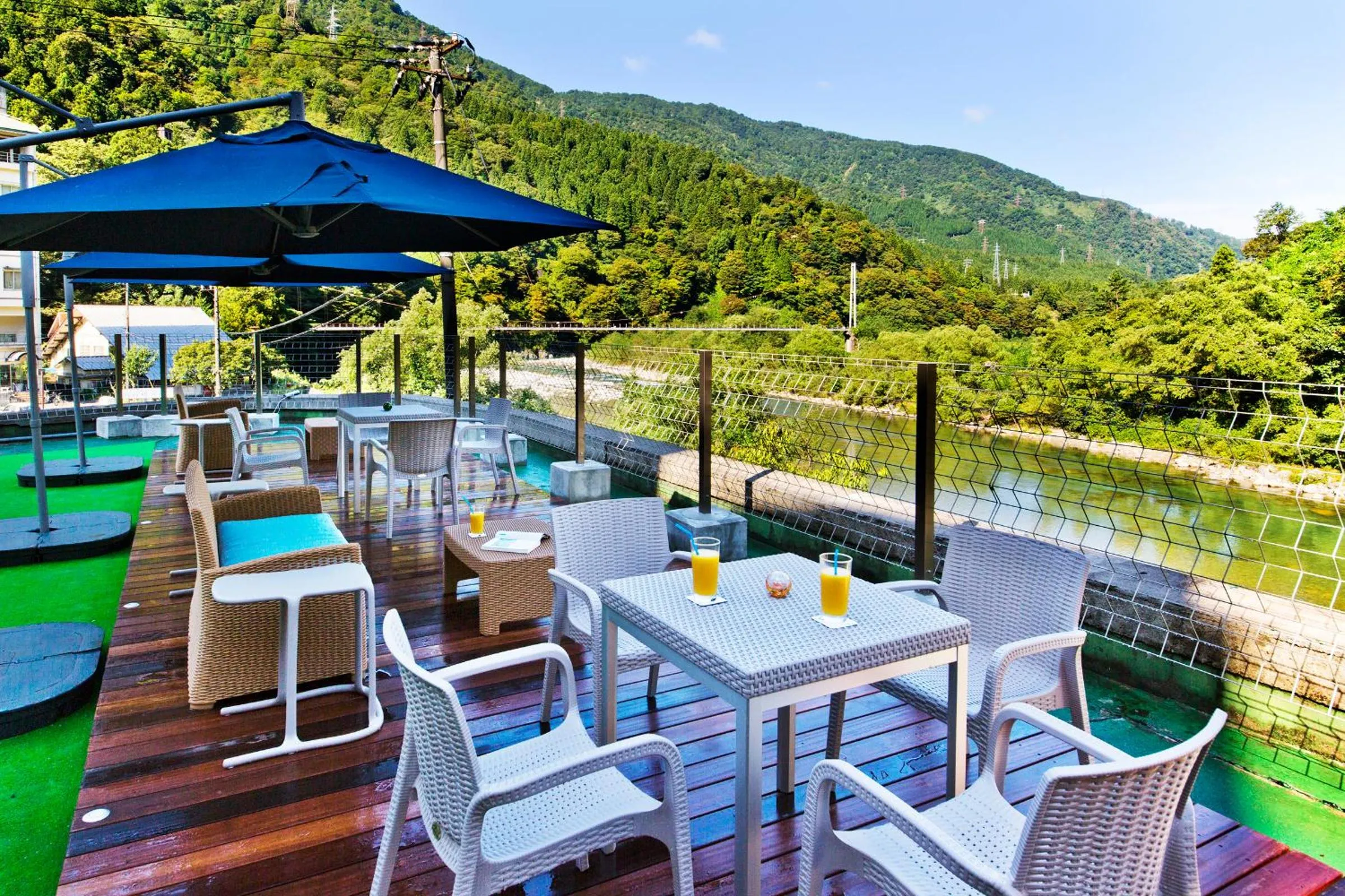 Patio in Kurobe UnazukiOnsen Togen
