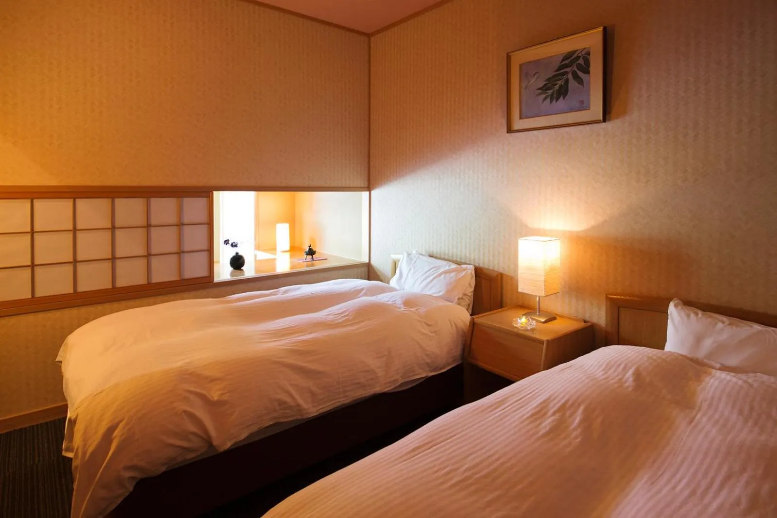 Photo of the whole room, Bed in Kurobe UnazukiOnsen Togen