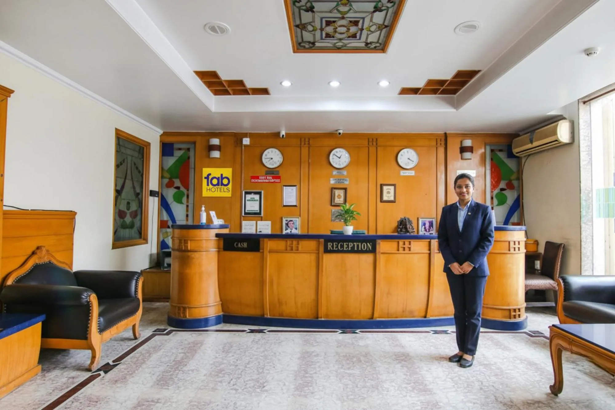 Lobby or reception in FabHotel CS Jalandhar