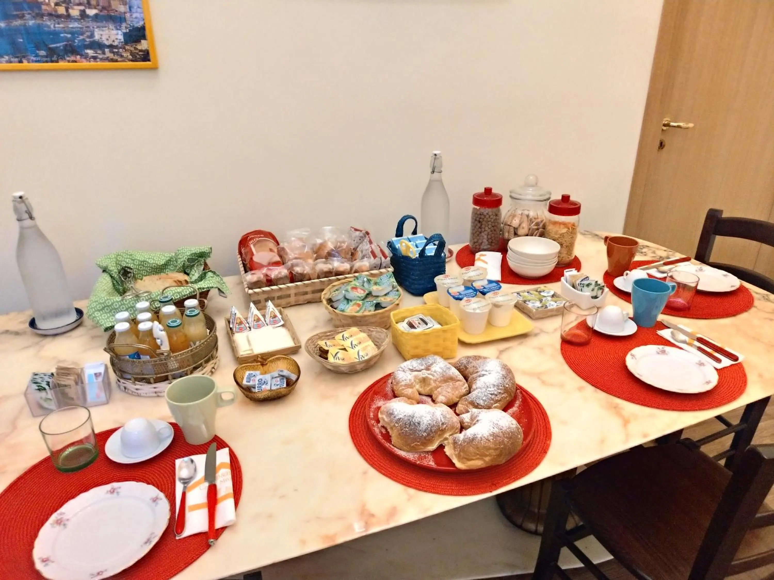 Food and drinks in Bed and Breakfast Casa Mariella