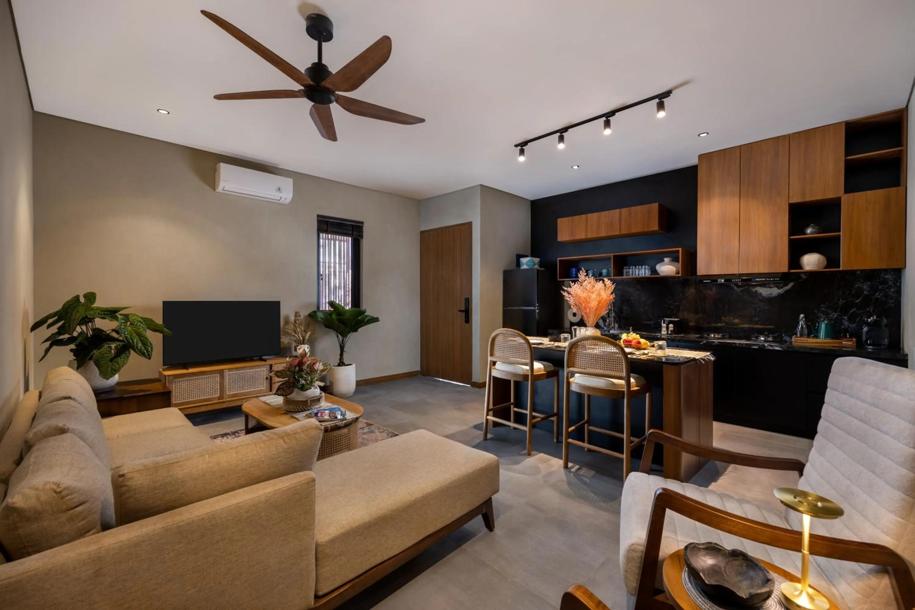 Living room in Canggu Bagus Suites