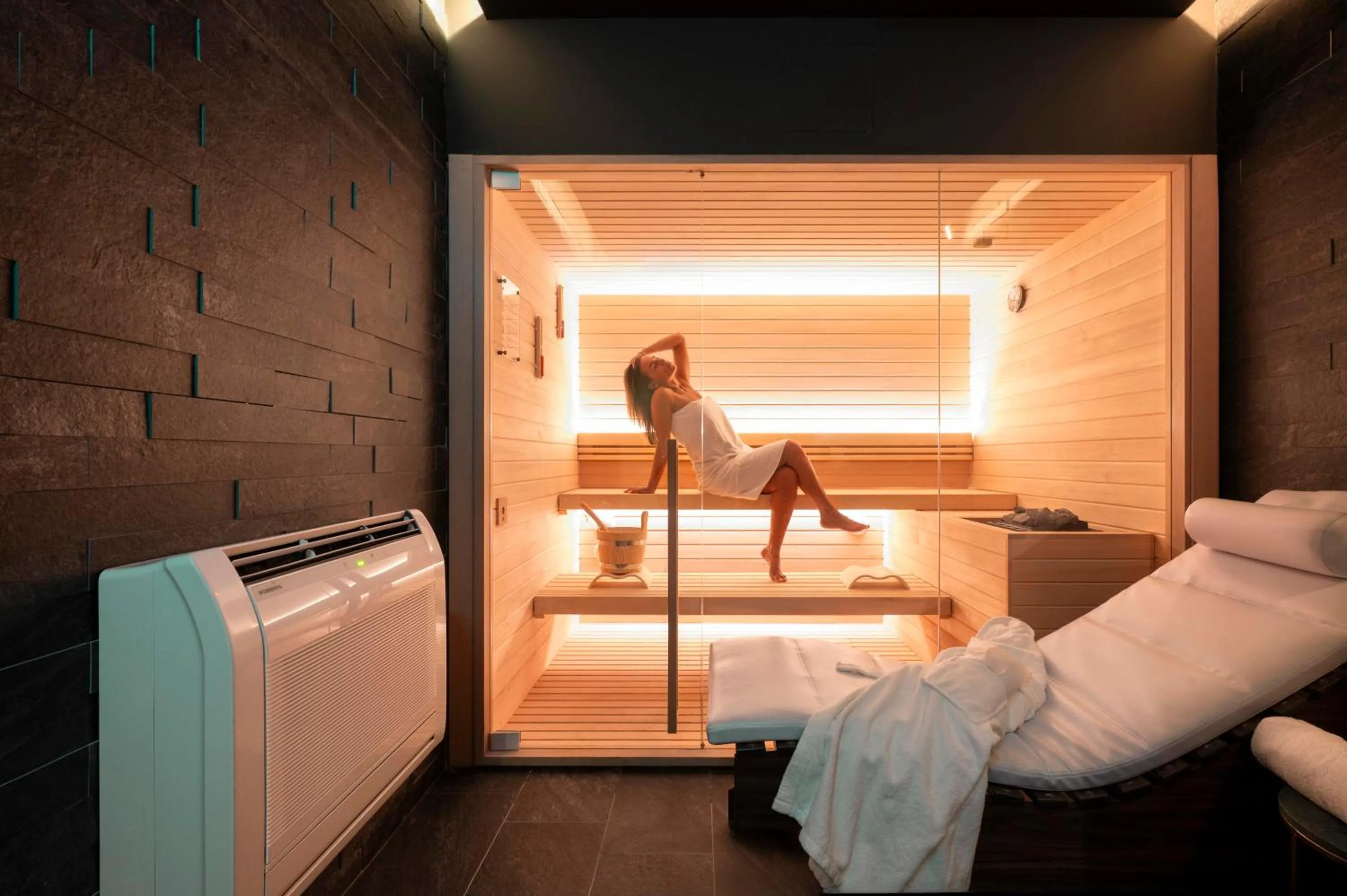 Sauna, Bed in Je Rome Hotel