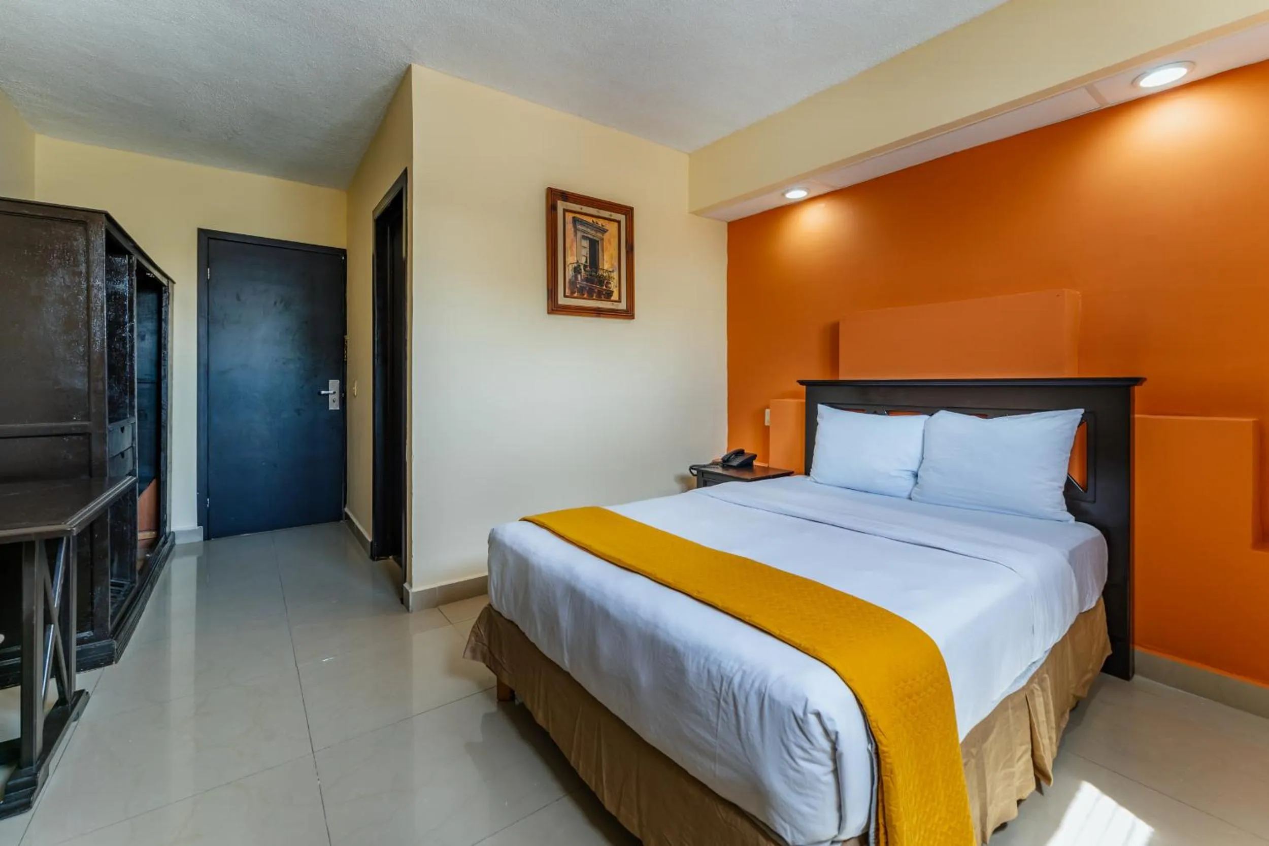 Bed in Hotel Plaza Mirador, Ciudad del Carmen