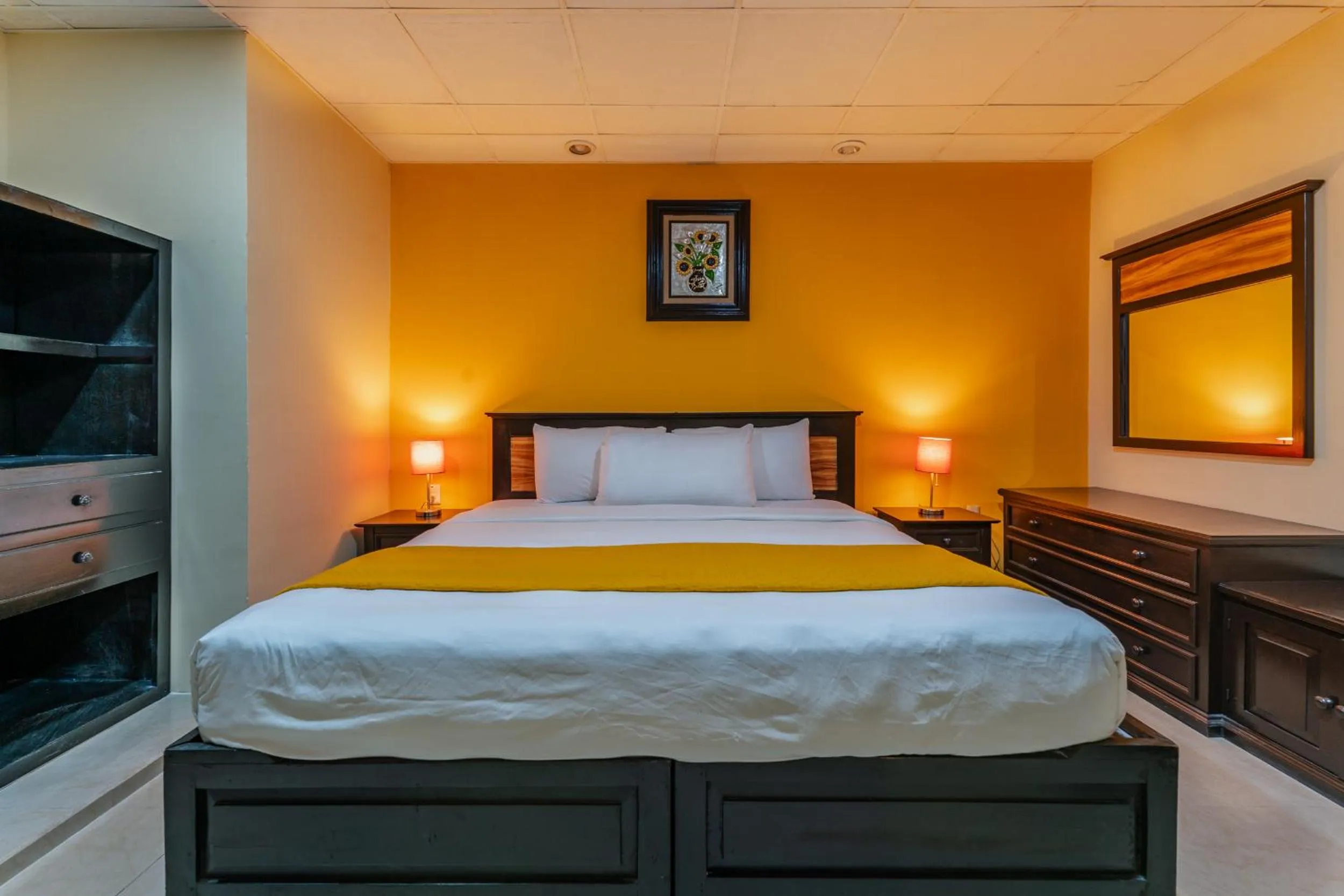 Bed in Hotel Plaza Mirador, Ciudad del Carmen