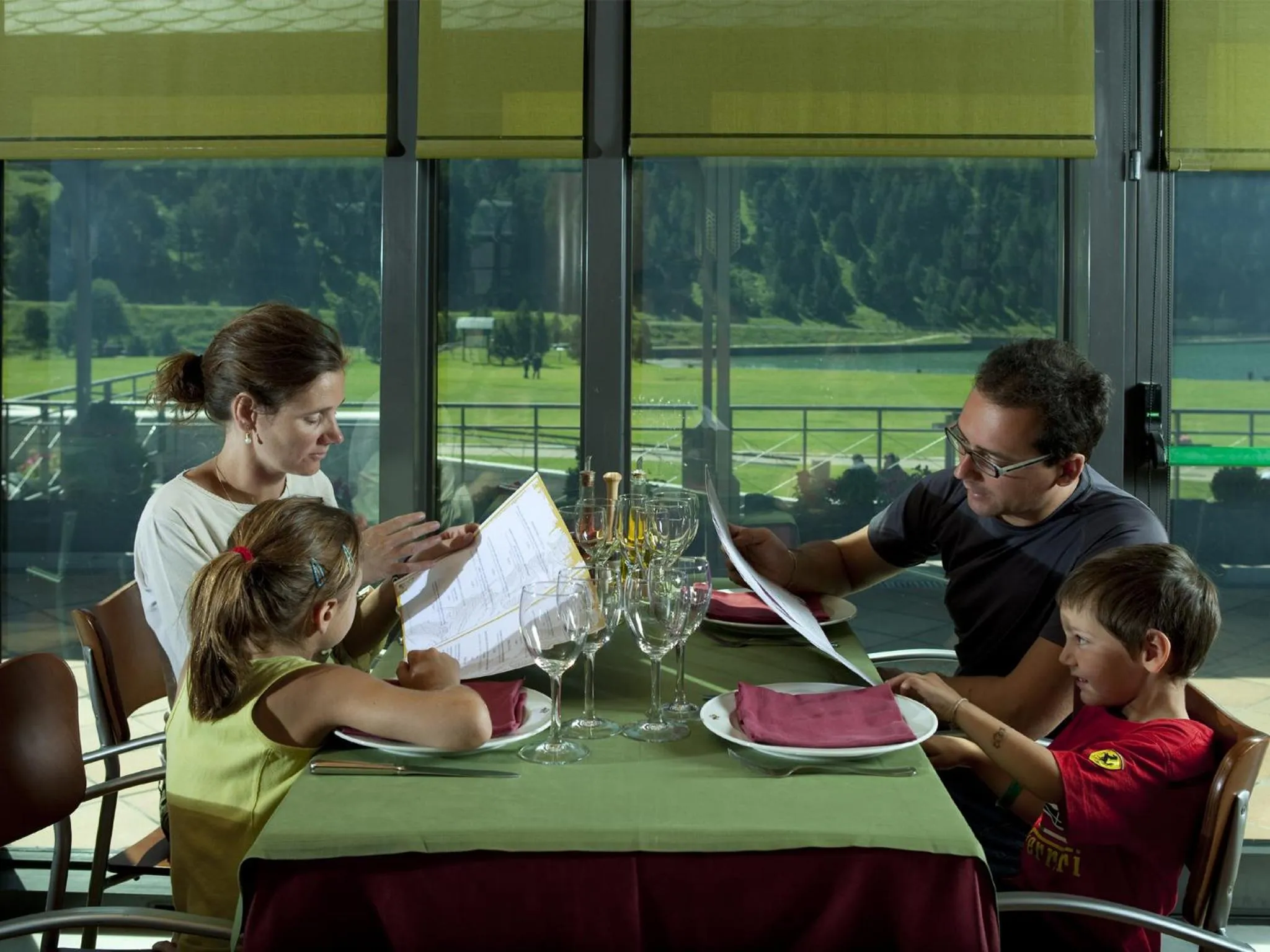 group of guests in Hotel Vall de Núria