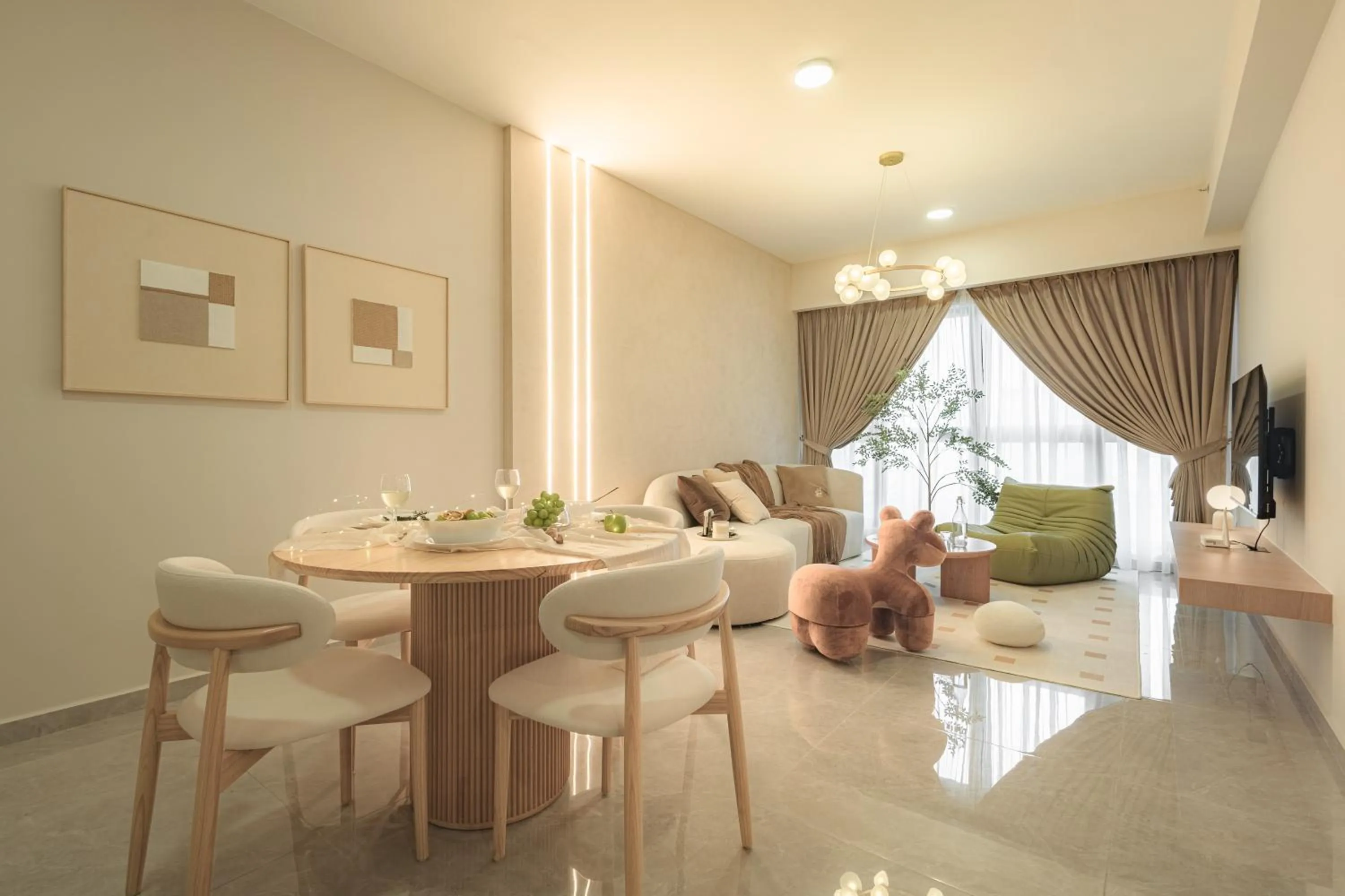 Living room in NaiBnB in Agile Bukit Bintang - 5 mins walk to TRX