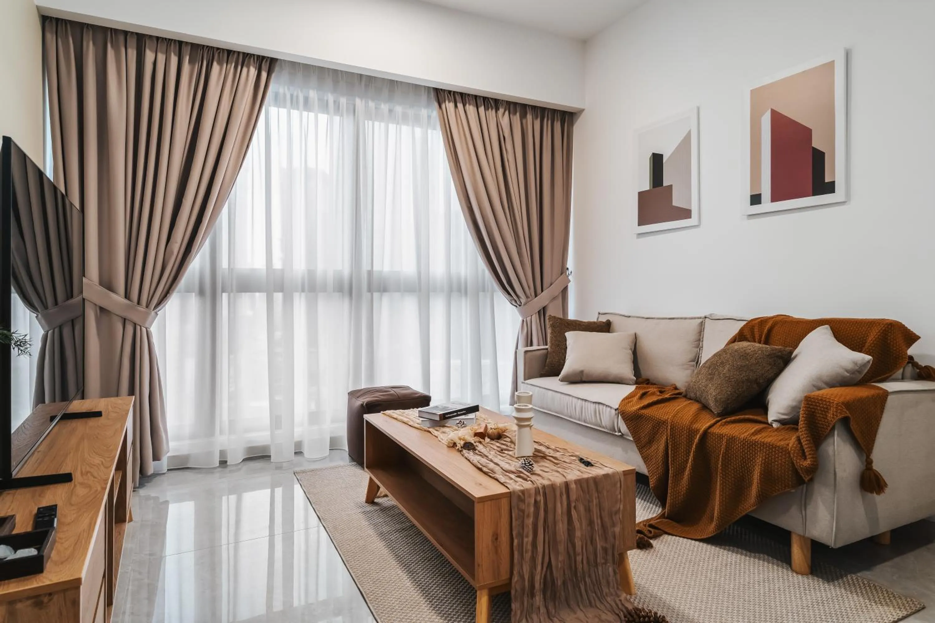 Living room, Bed in NaiBnB in Agile Bukit Bintang - 5 mins walk to TRX