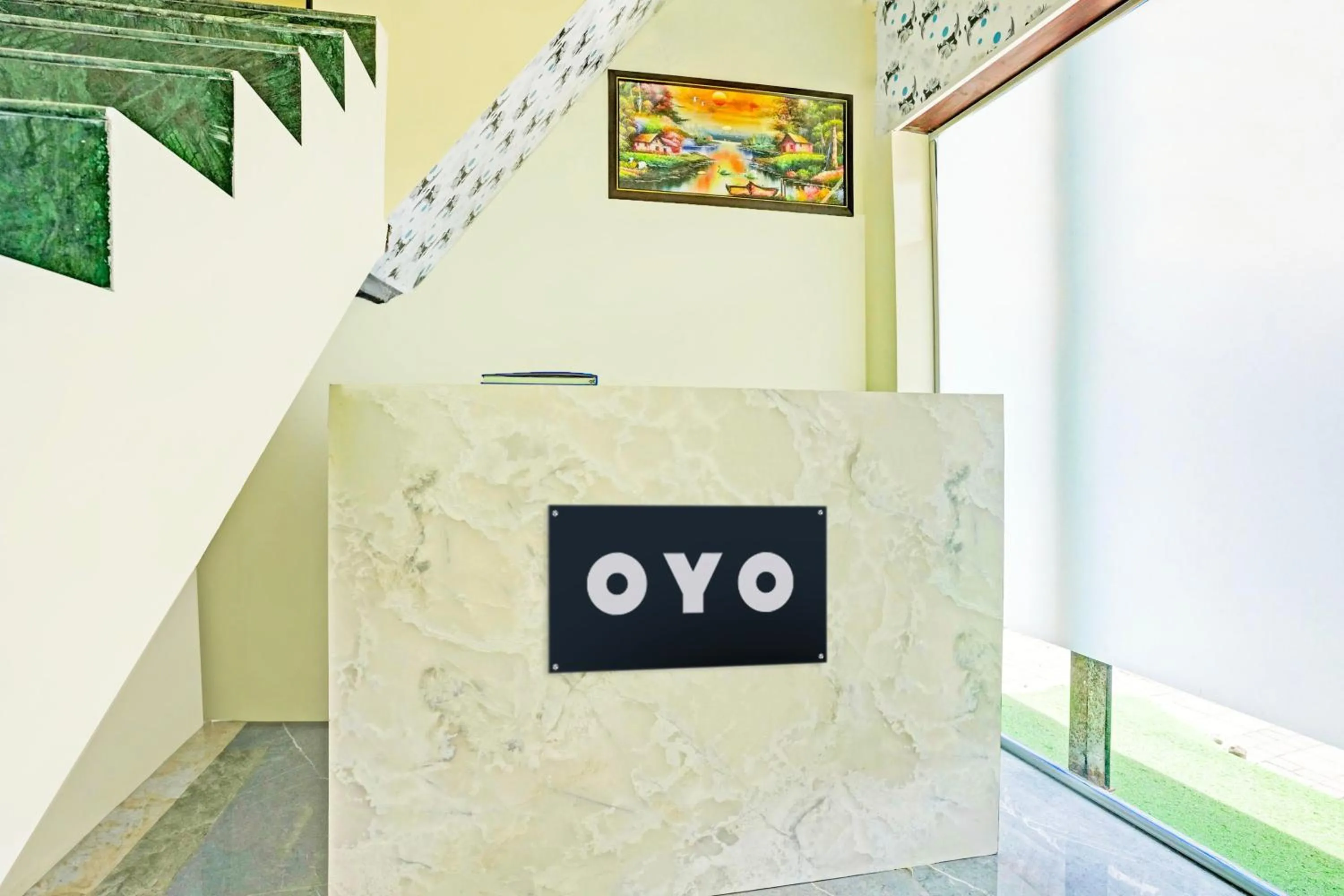 Lobby or reception in HOTEL O NK RESIDENCY