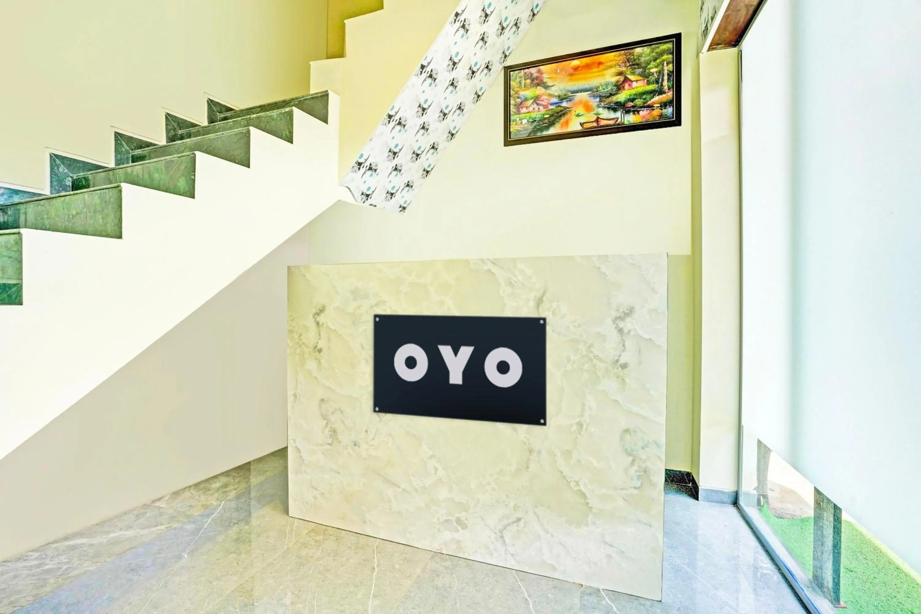Lobby or reception in HOTEL O NK RESIDENCY