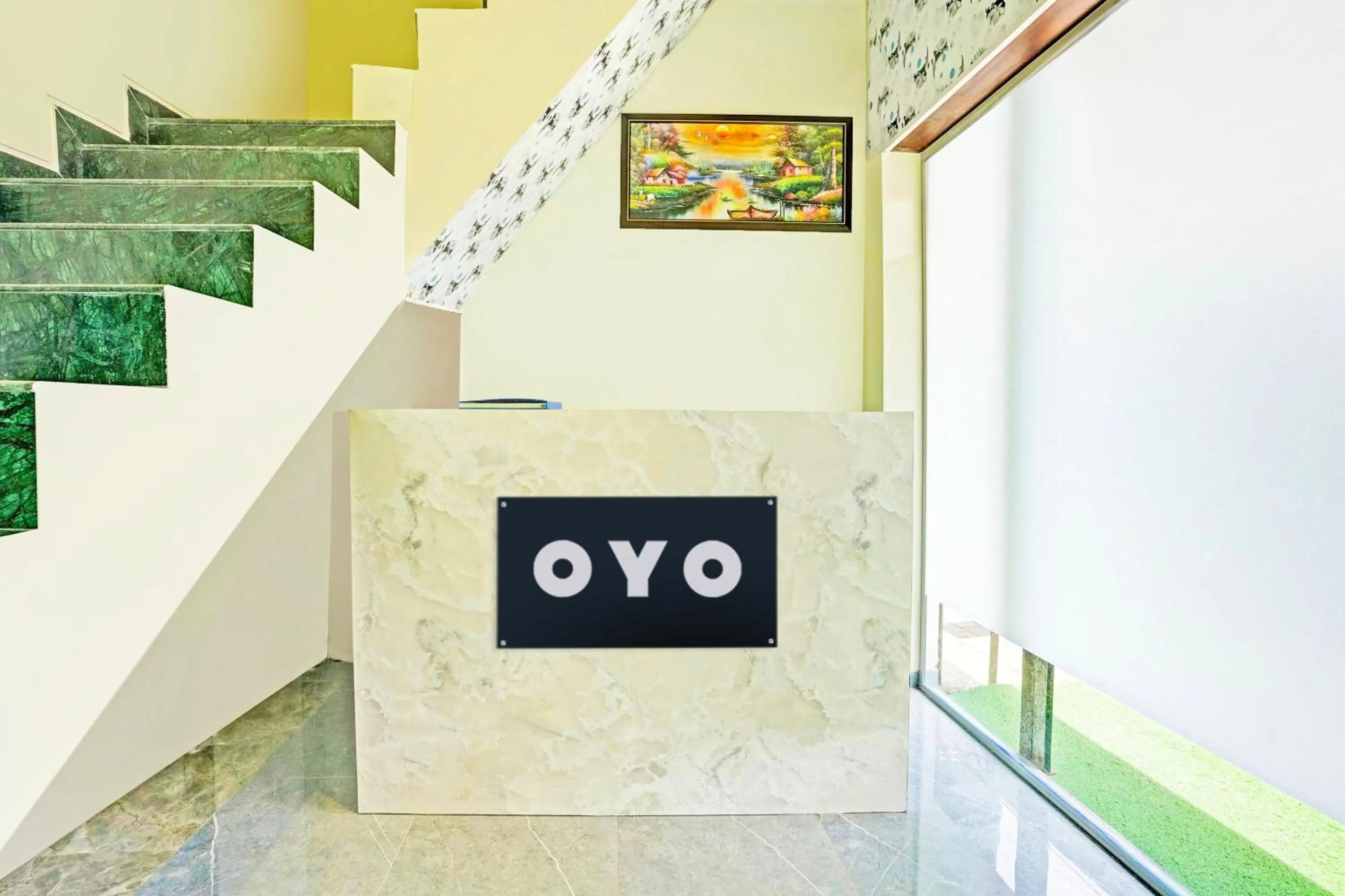 Lobby or reception in HOTEL O NK RESIDENCY