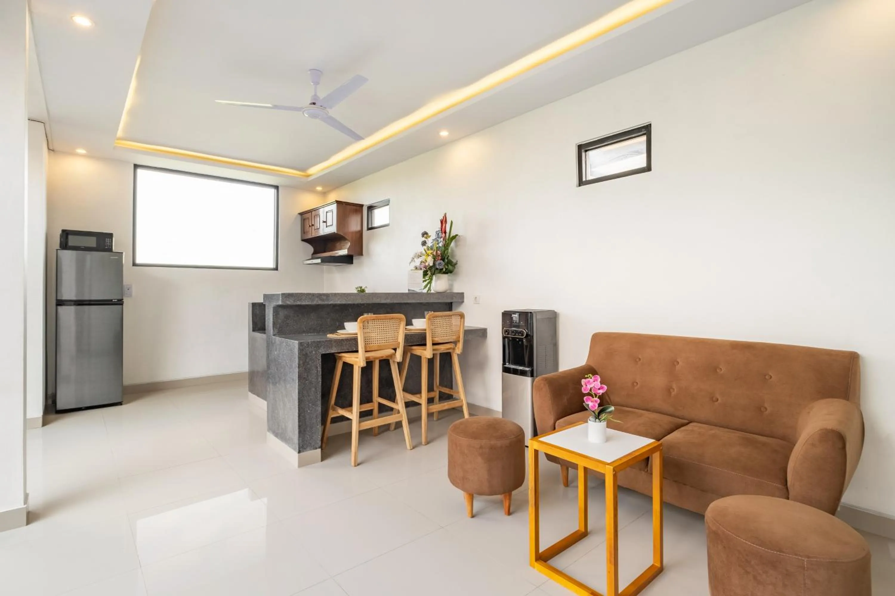 Living room in The Lavana Bliss One Villa Nyanyi Beach