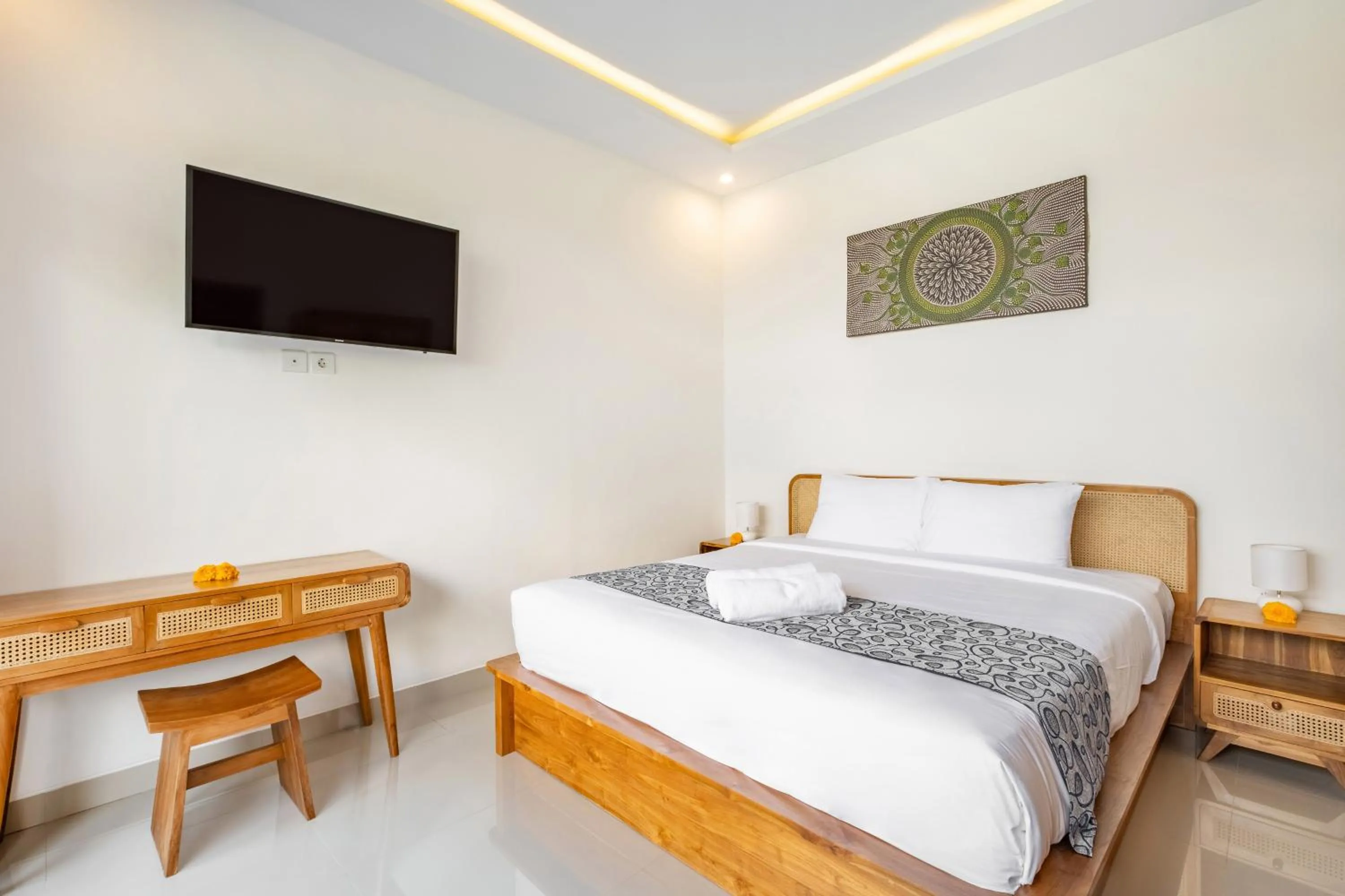 Bedroom, Bed in The Lavana Bliss One Villa Nyanyi Beach