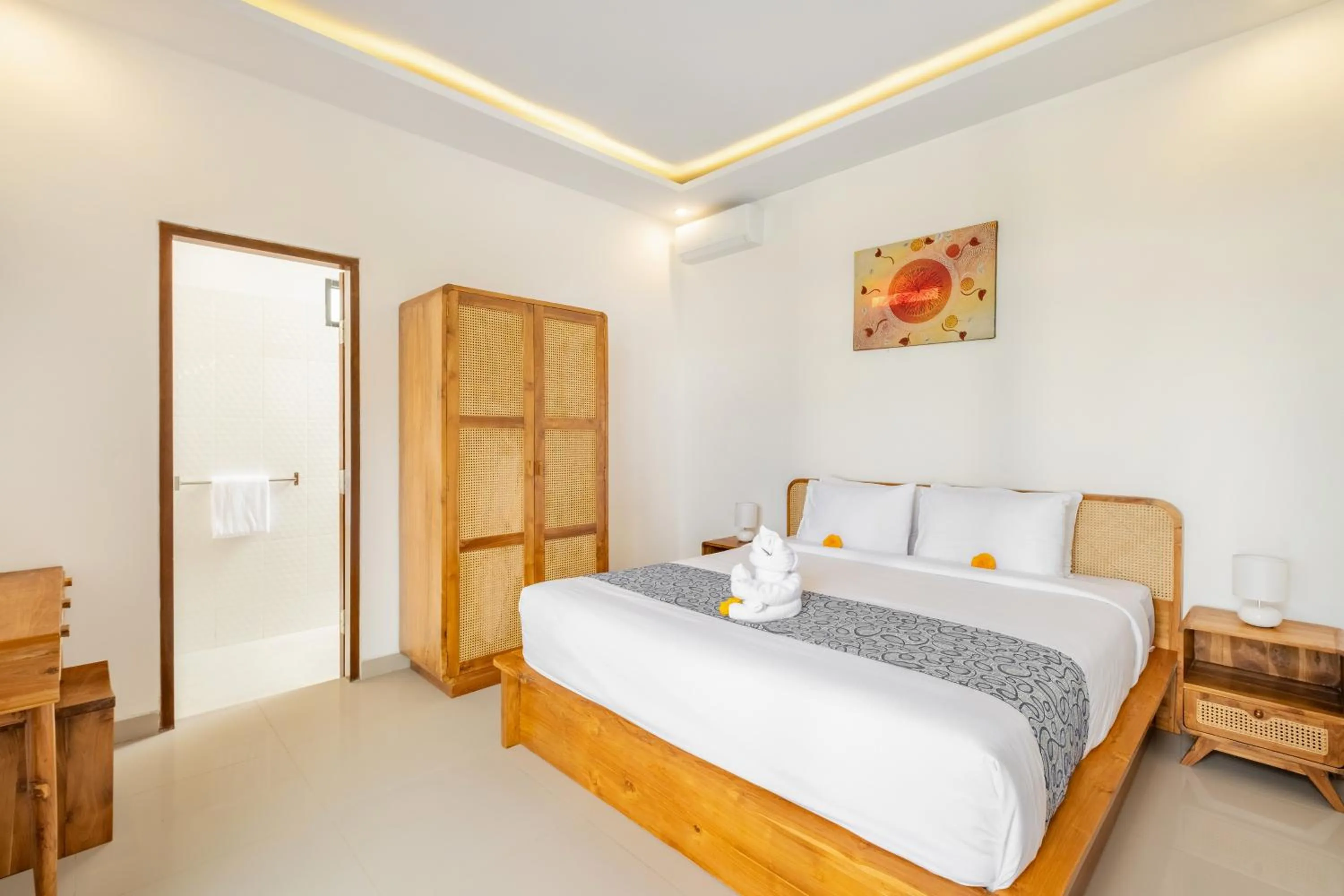 Bedroom, Bed in The Lavana Bliss One Villa Nyanyi Beach