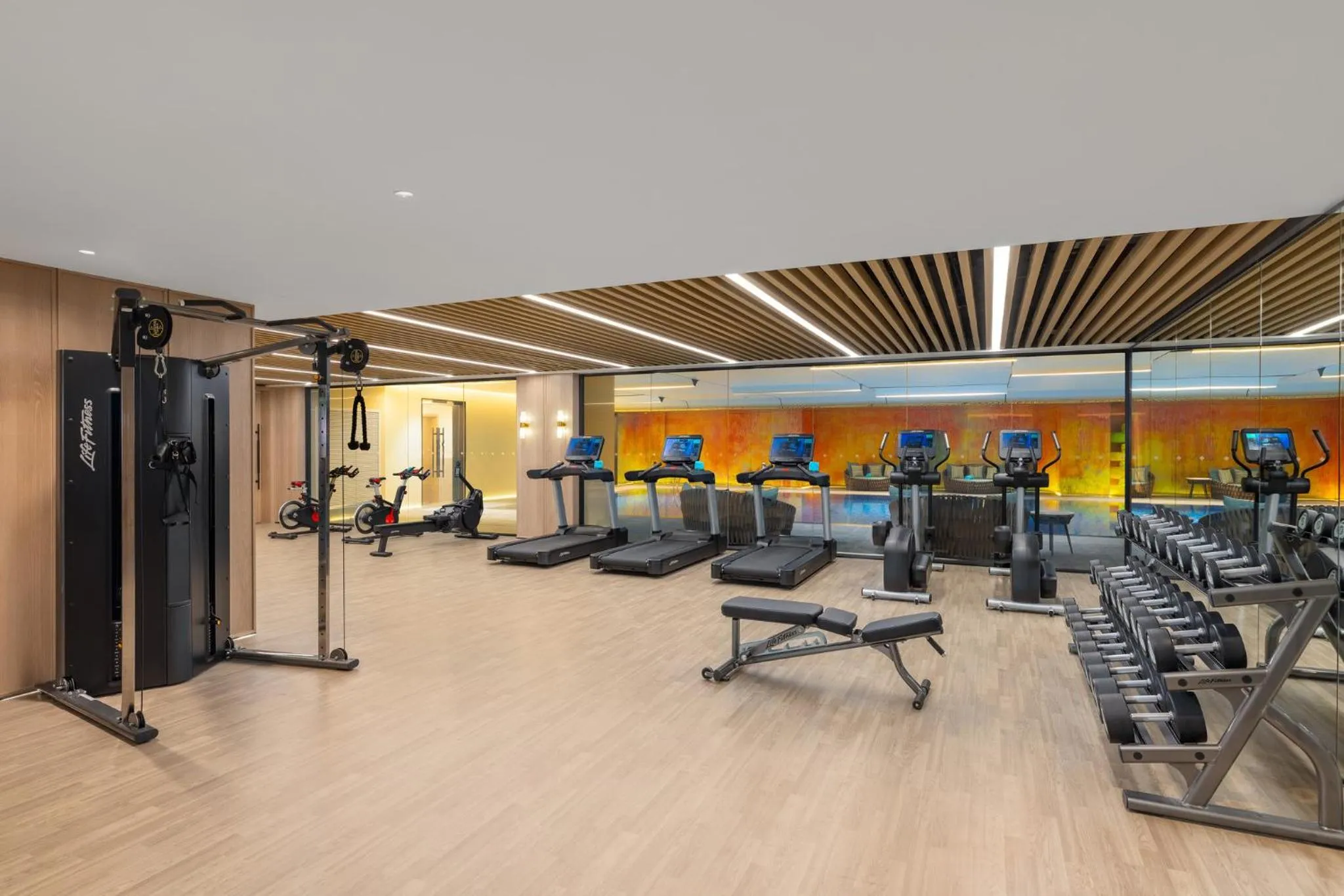 Fitness centre/facilities in Hotel Indigo Suzhou Jinji Lake by IHG