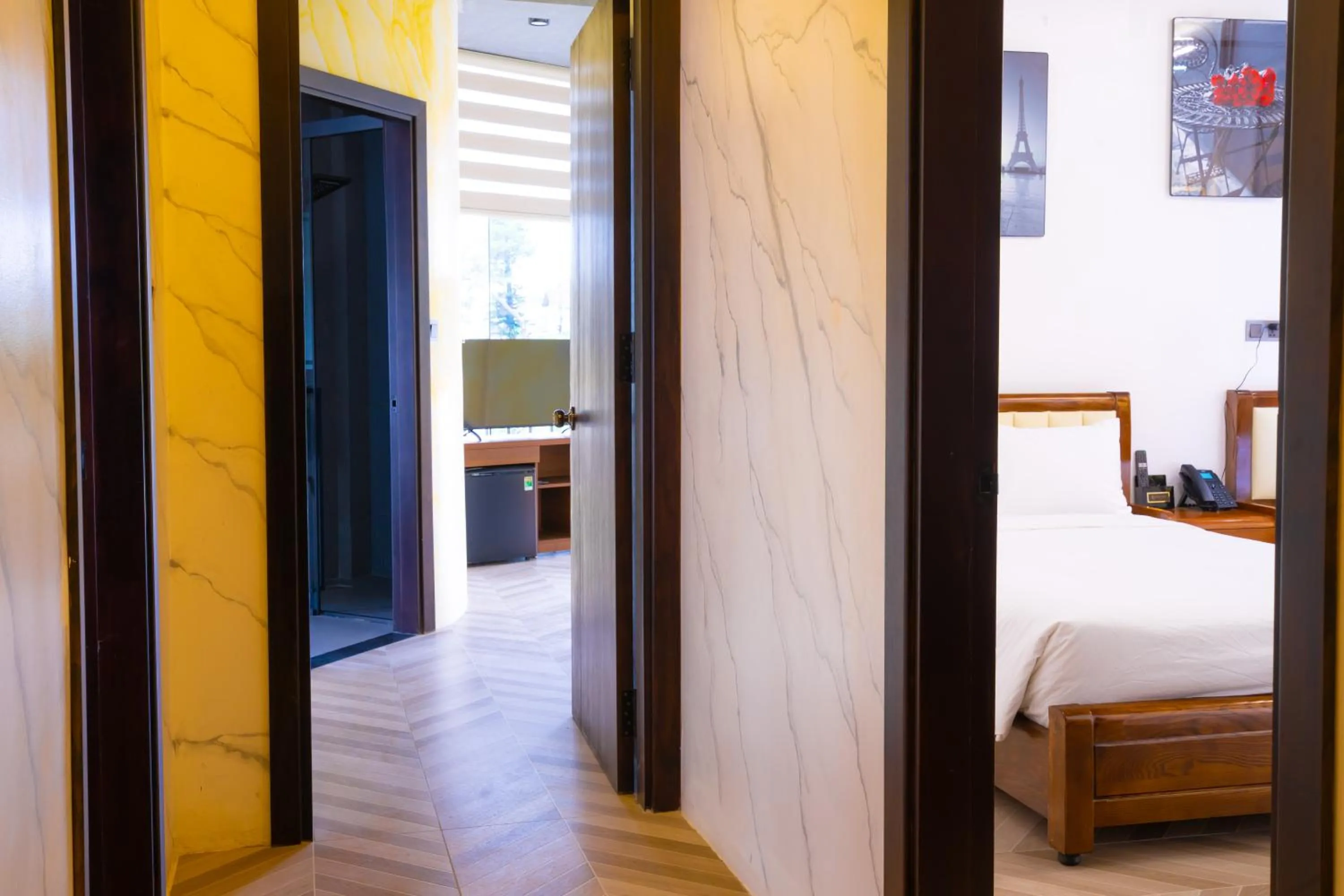 Bed in Phuc Hai Hotel Da Lat