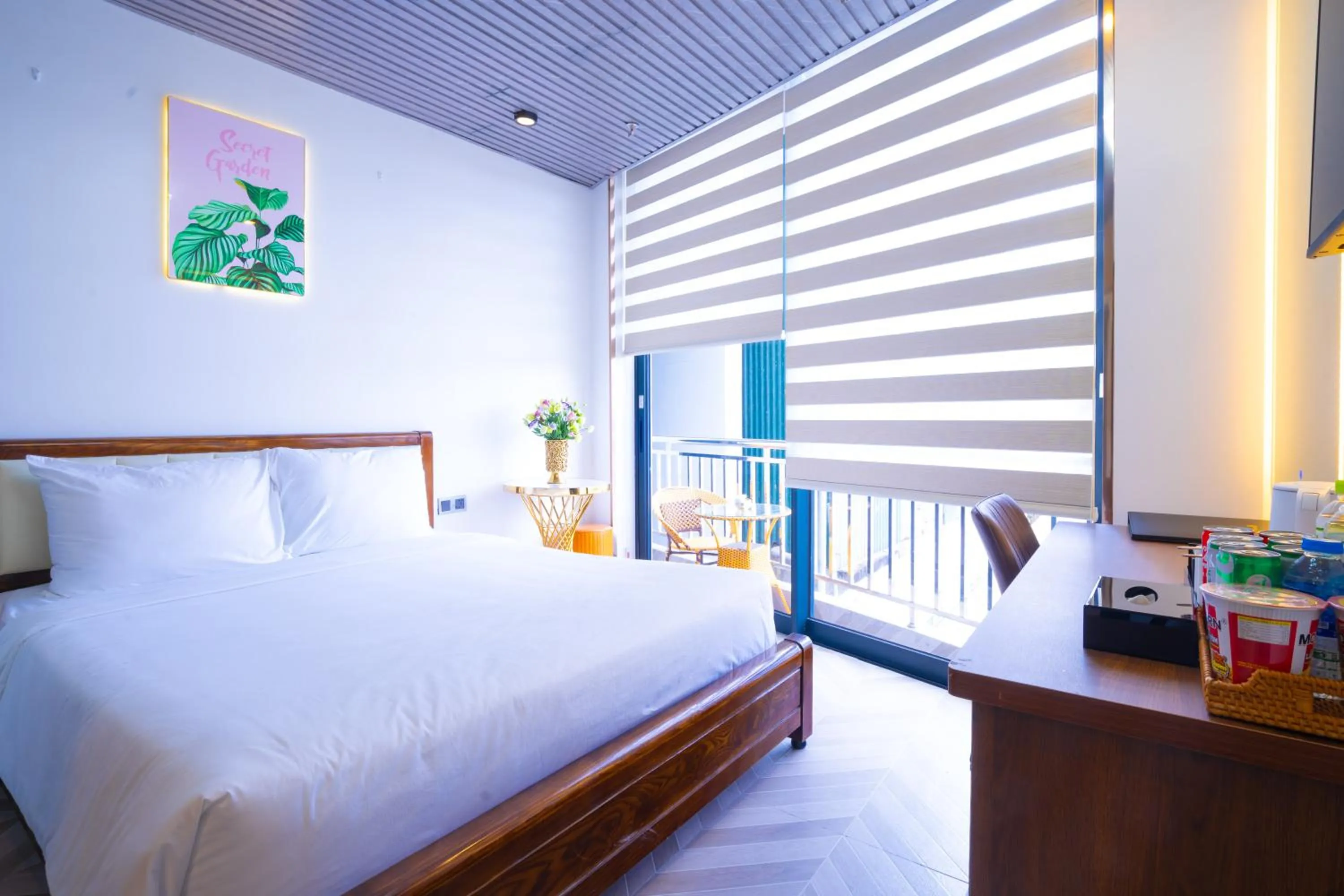 Bed in Phuc Hai Hotel Da Lat