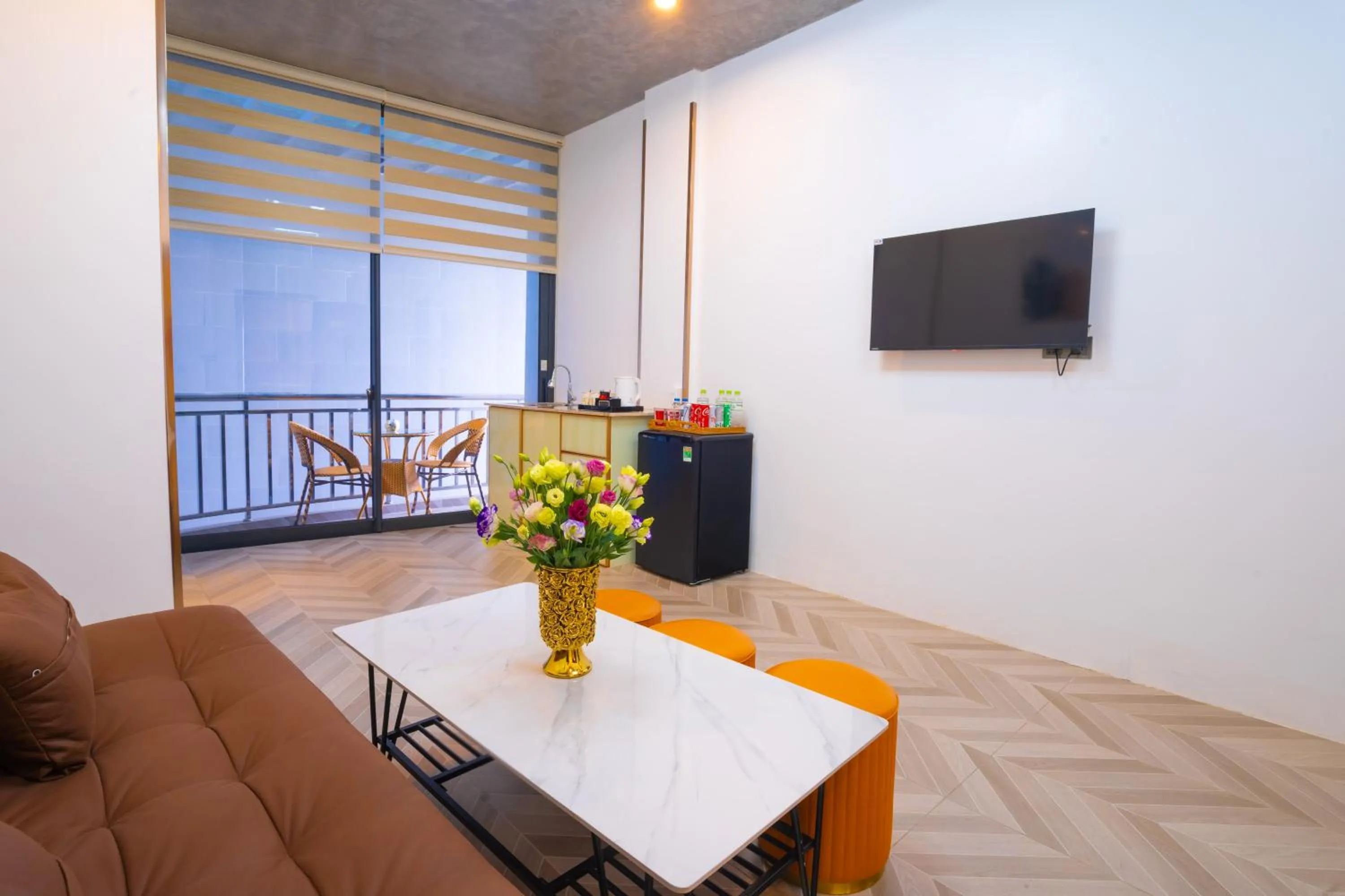 Seating area in Phuc Hai Hotel Da Lat