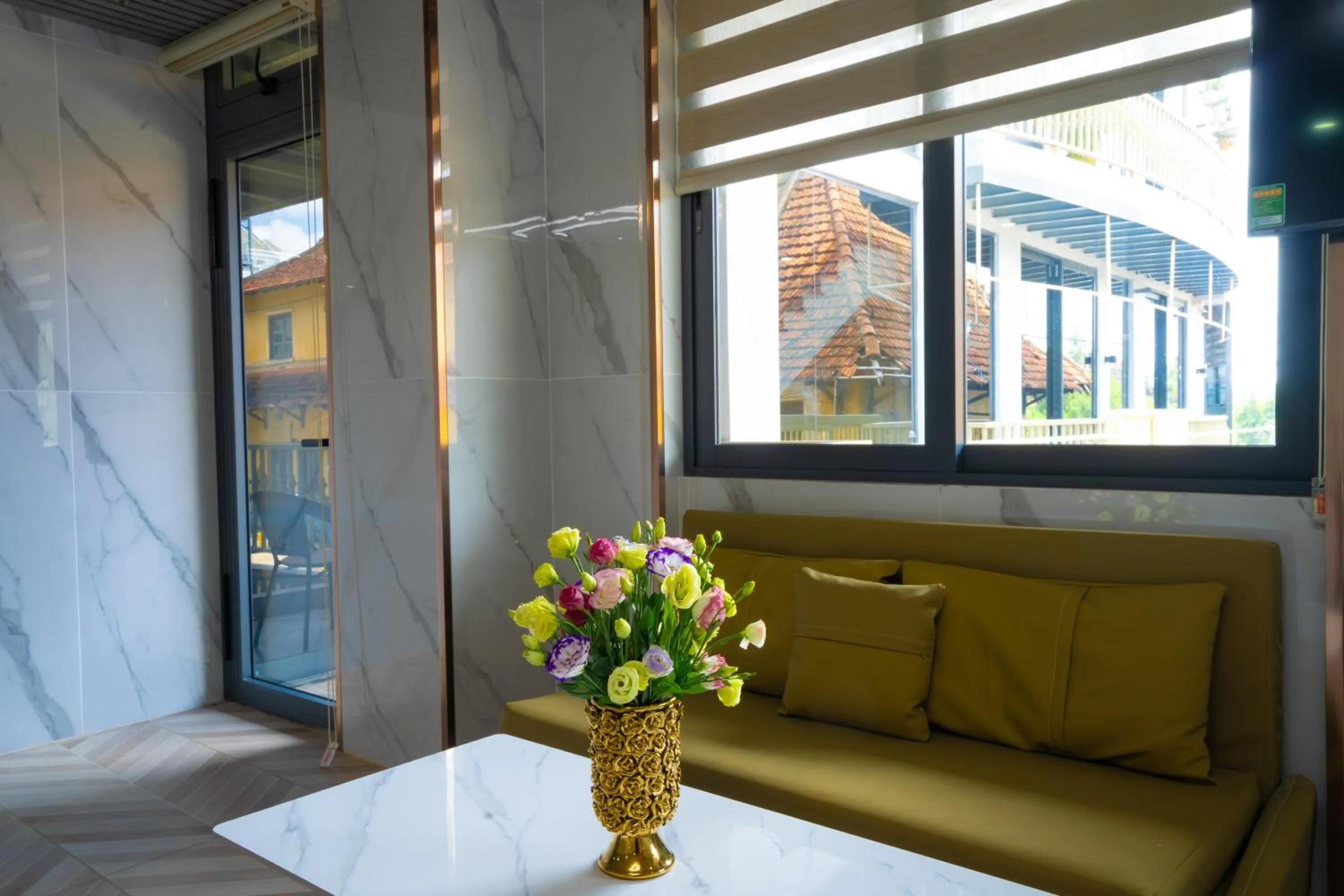 Seating area in Phuc Hai Hotel Da Lat