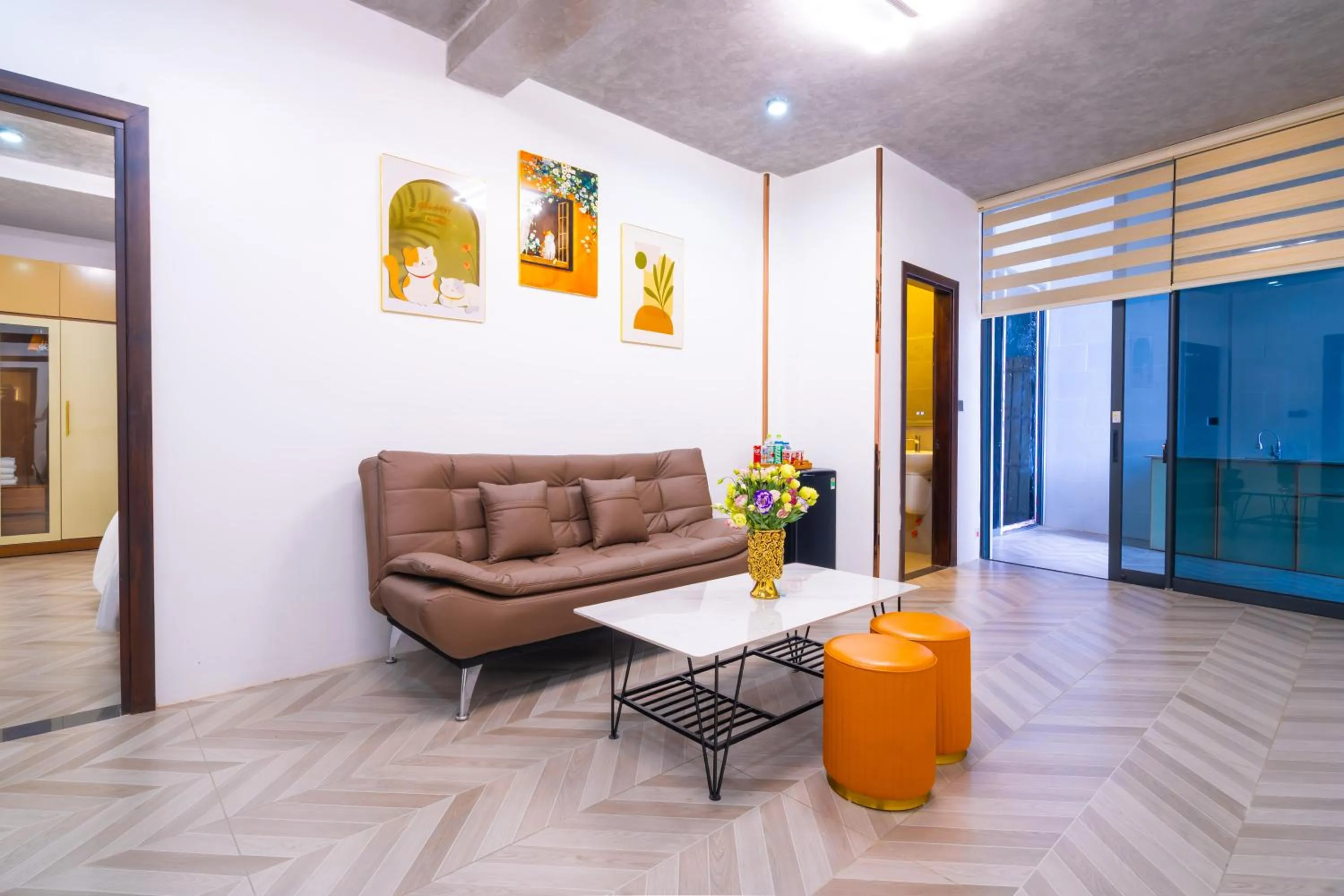 Seating area in Phuc Hai Hotel Da Lat