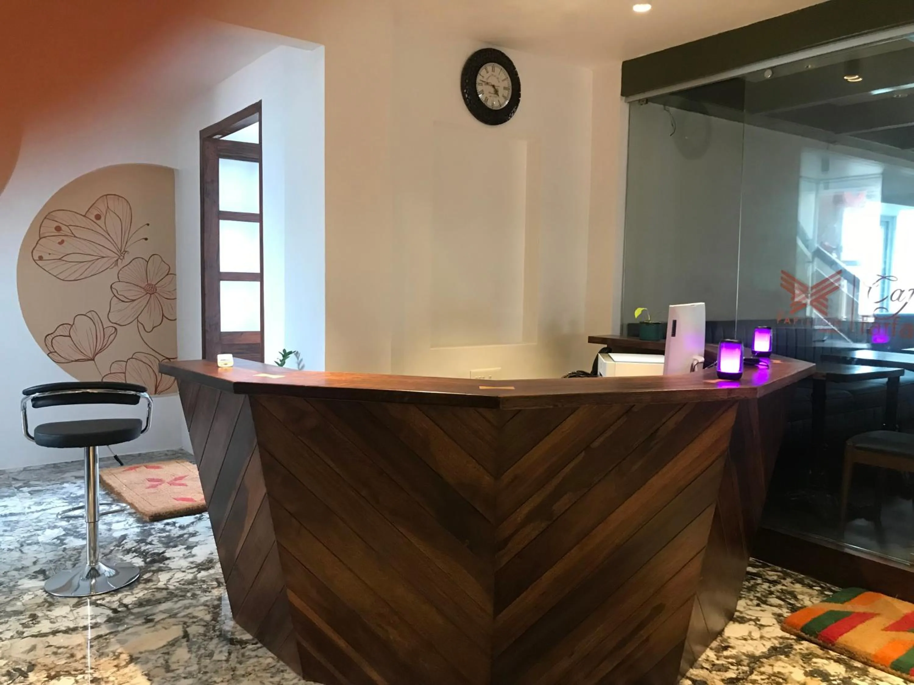 Lobby or reception in La Papillon Maison