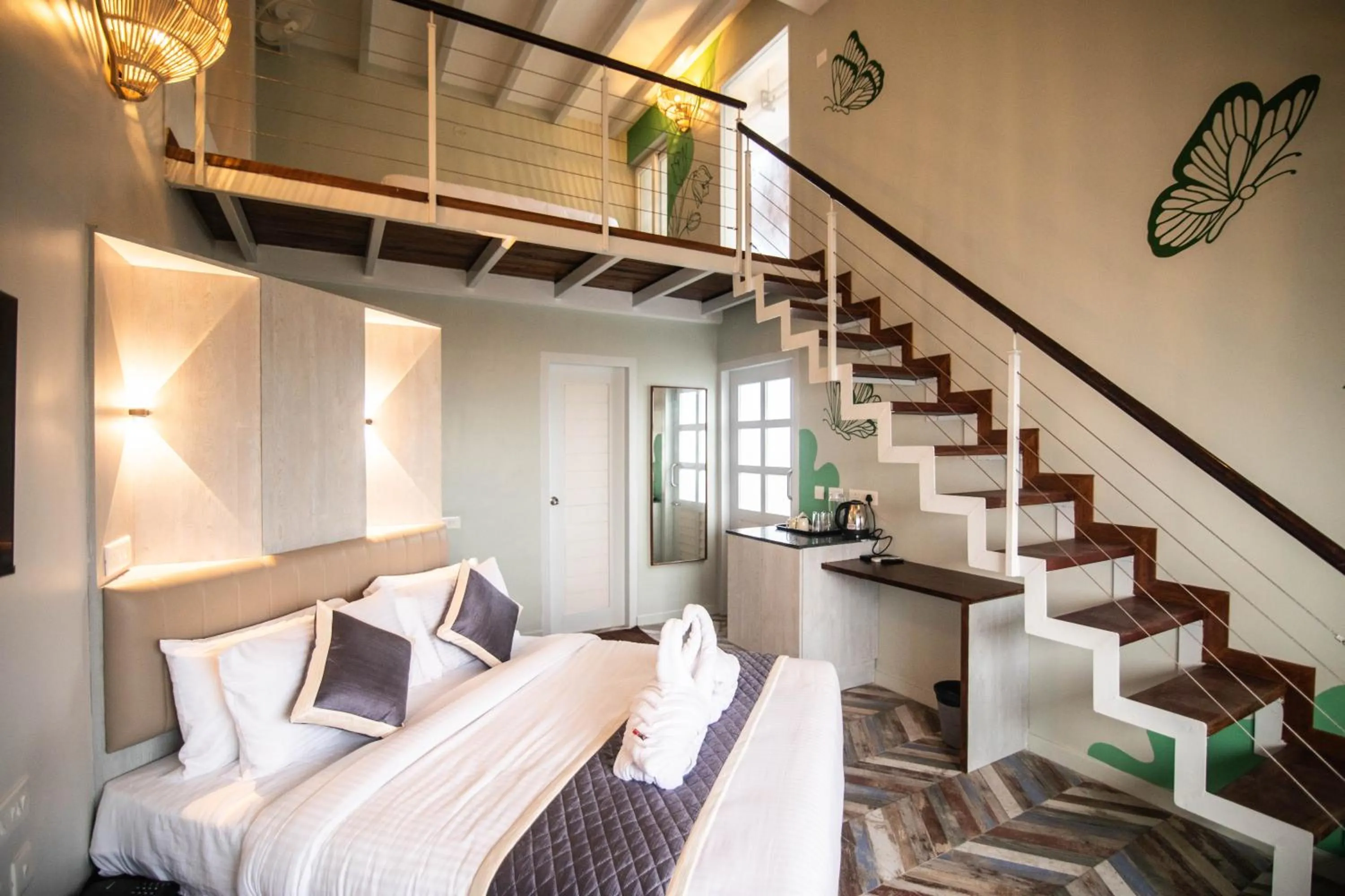 Bed in La Papillon Maison