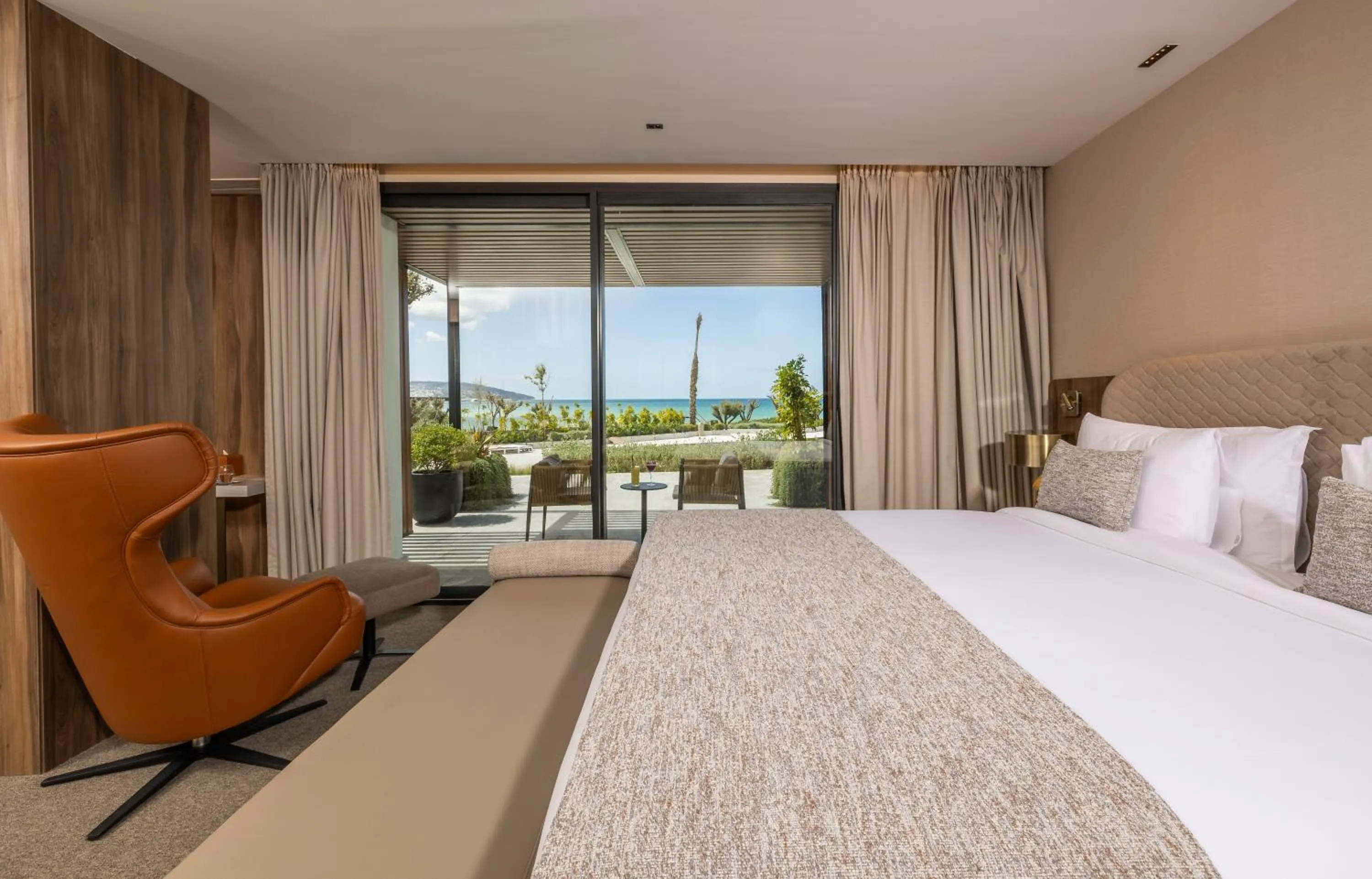 Bed in Idou Malabata Beach and SPA