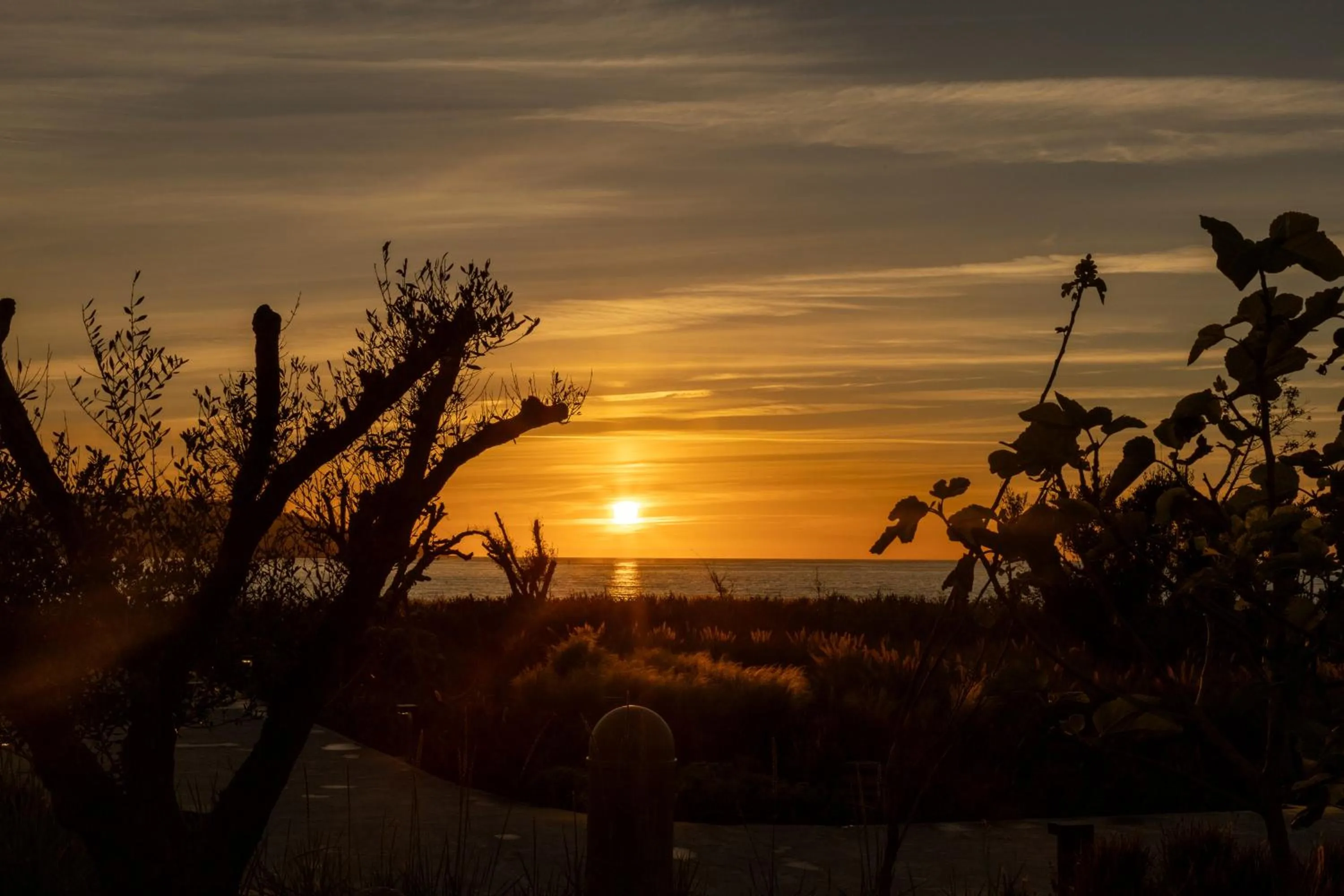 Sunset in Idou Malabata Beach and SPA