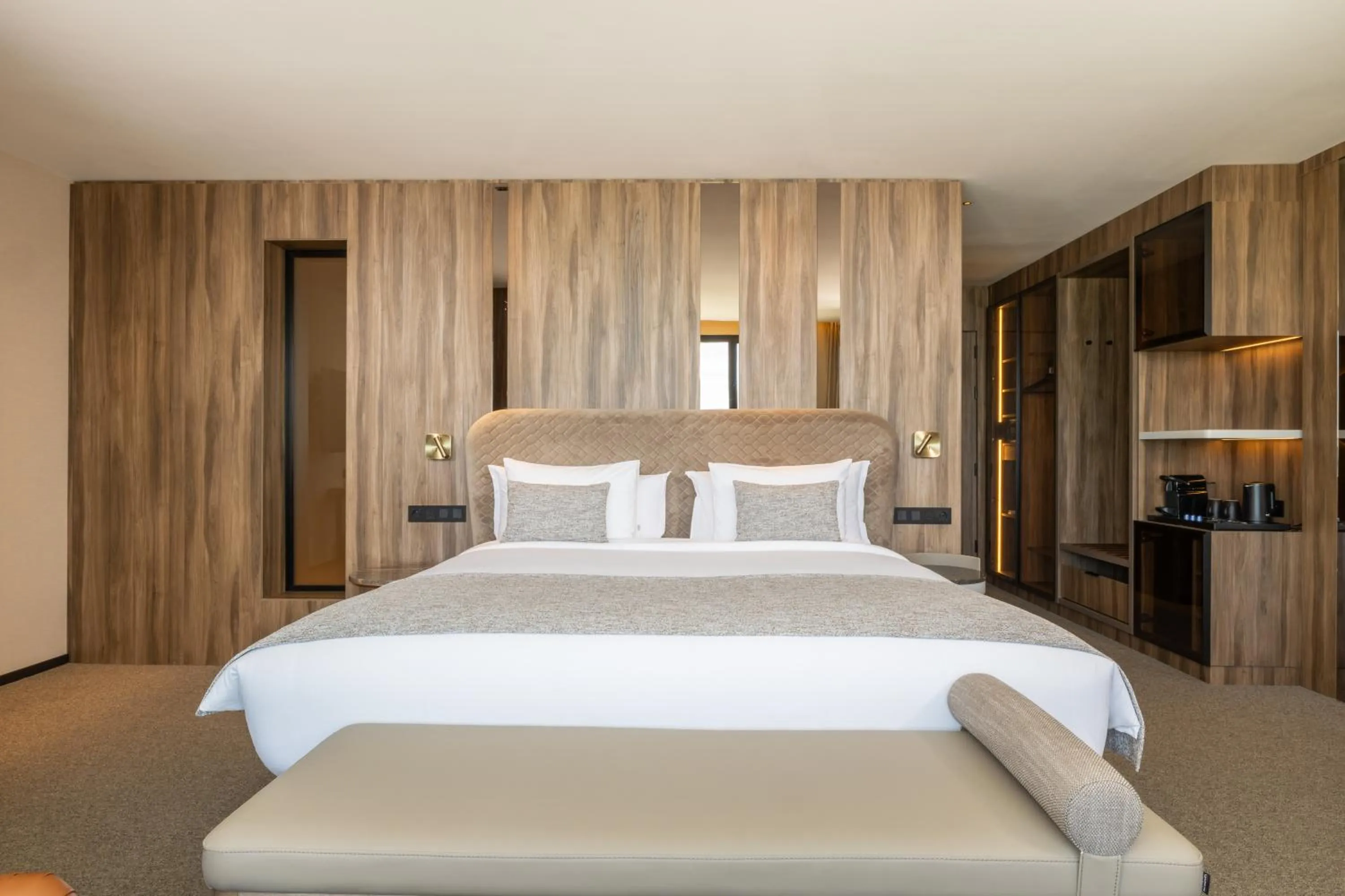 Bed in Idou Malabata Beach and SPA