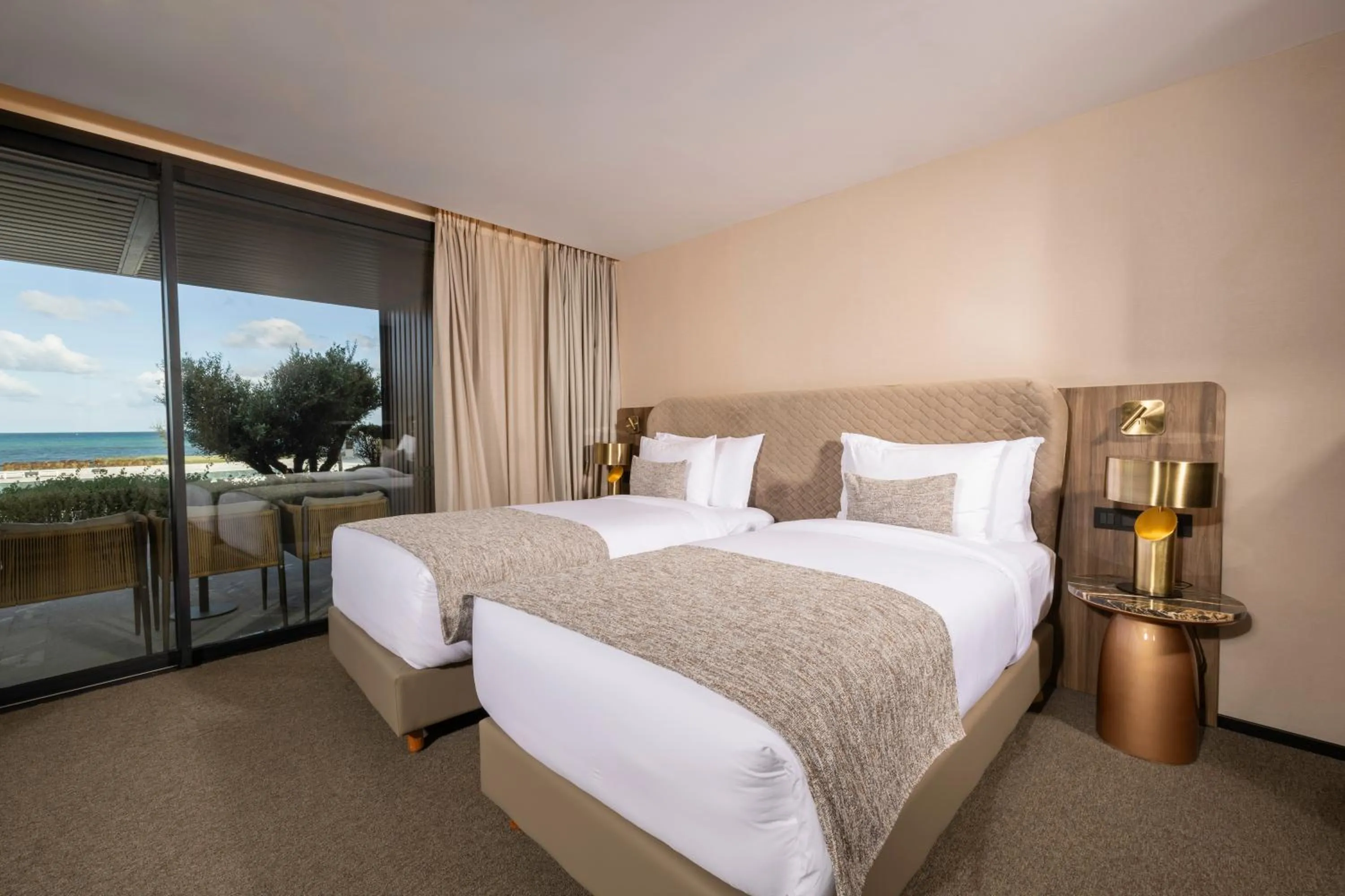 Bed in Idou Malabata Beach and SPA