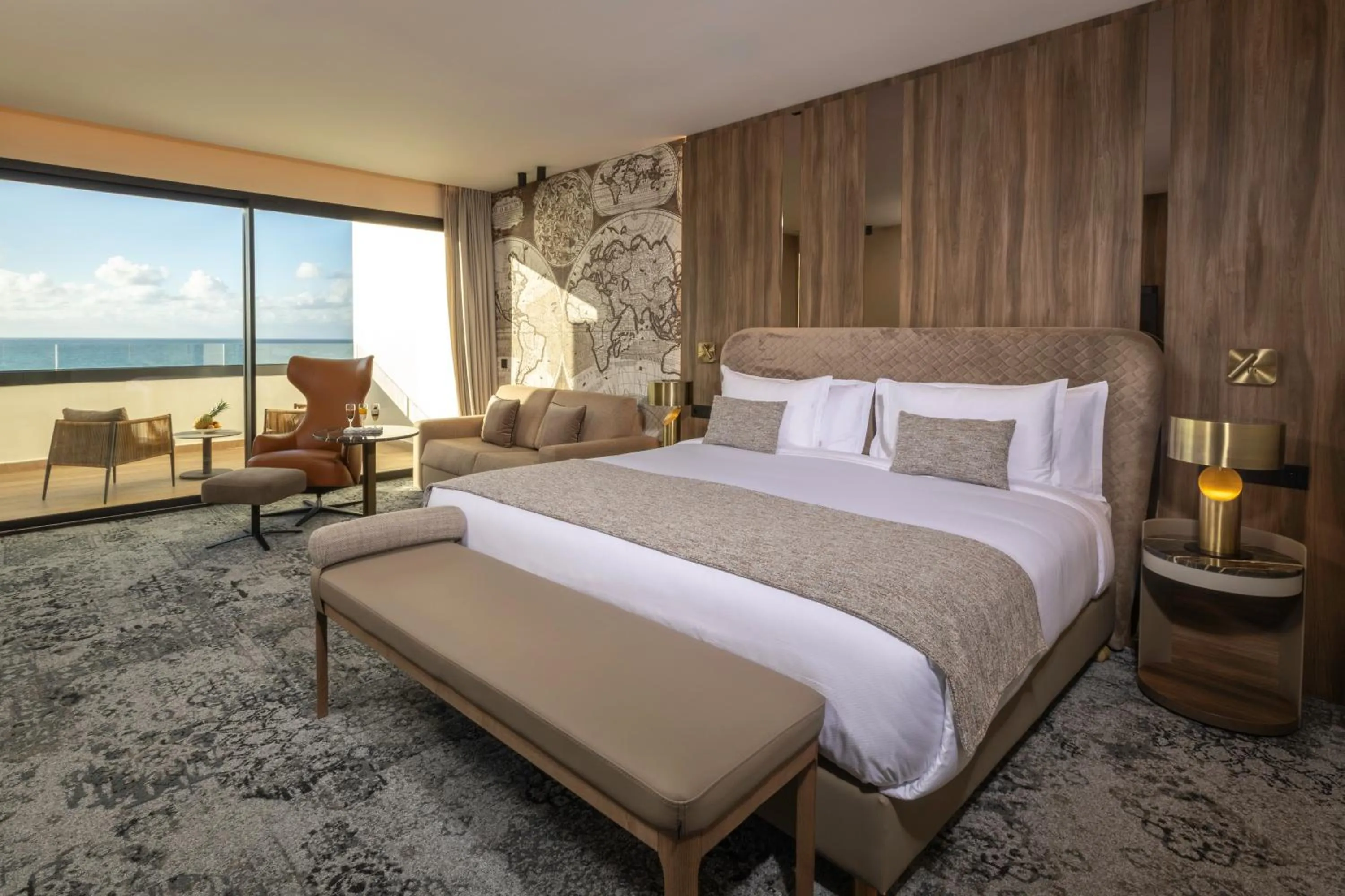 Bed in Idou Malabata Beach and SPA