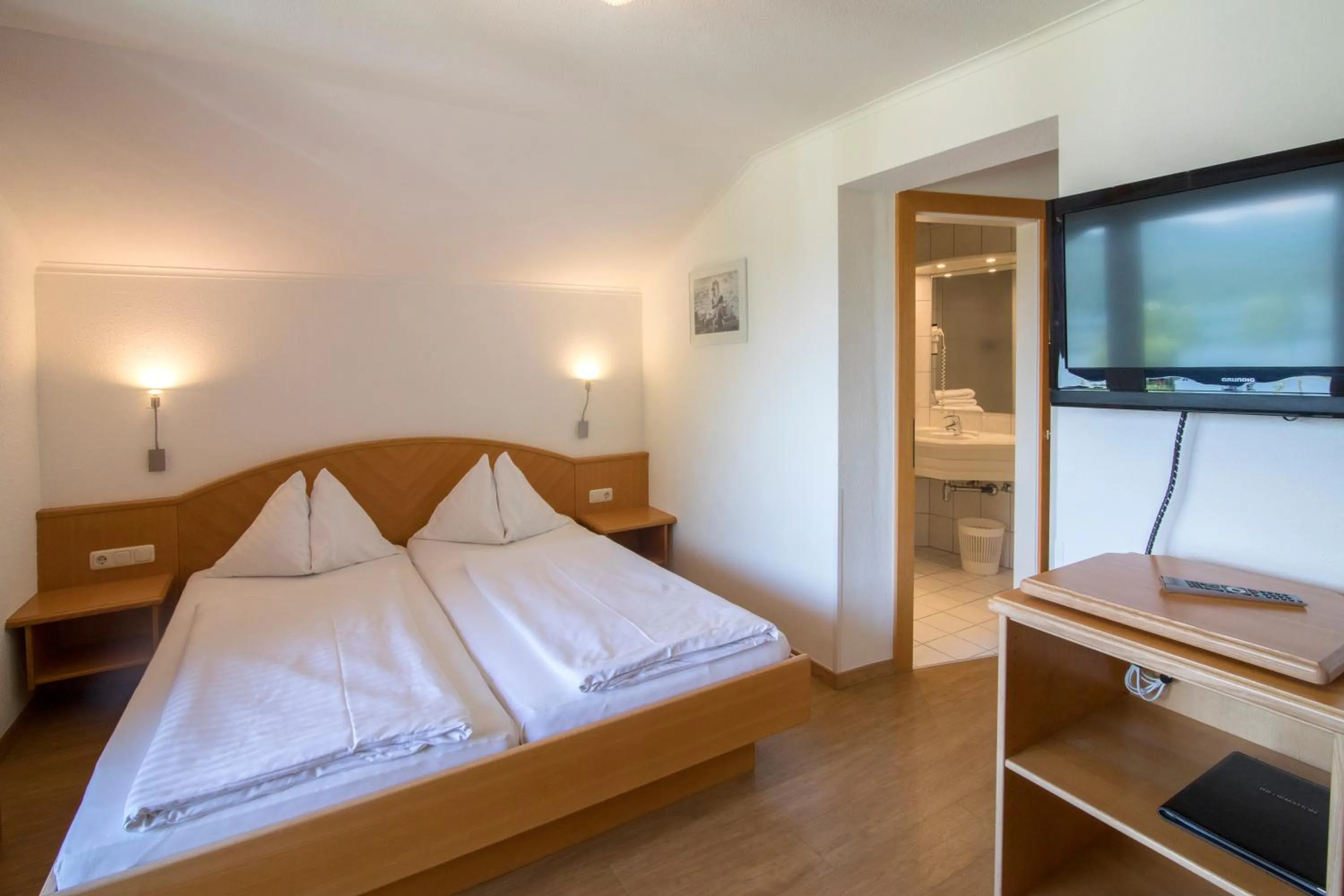 Bed in Ferienwohnungen Gabriel