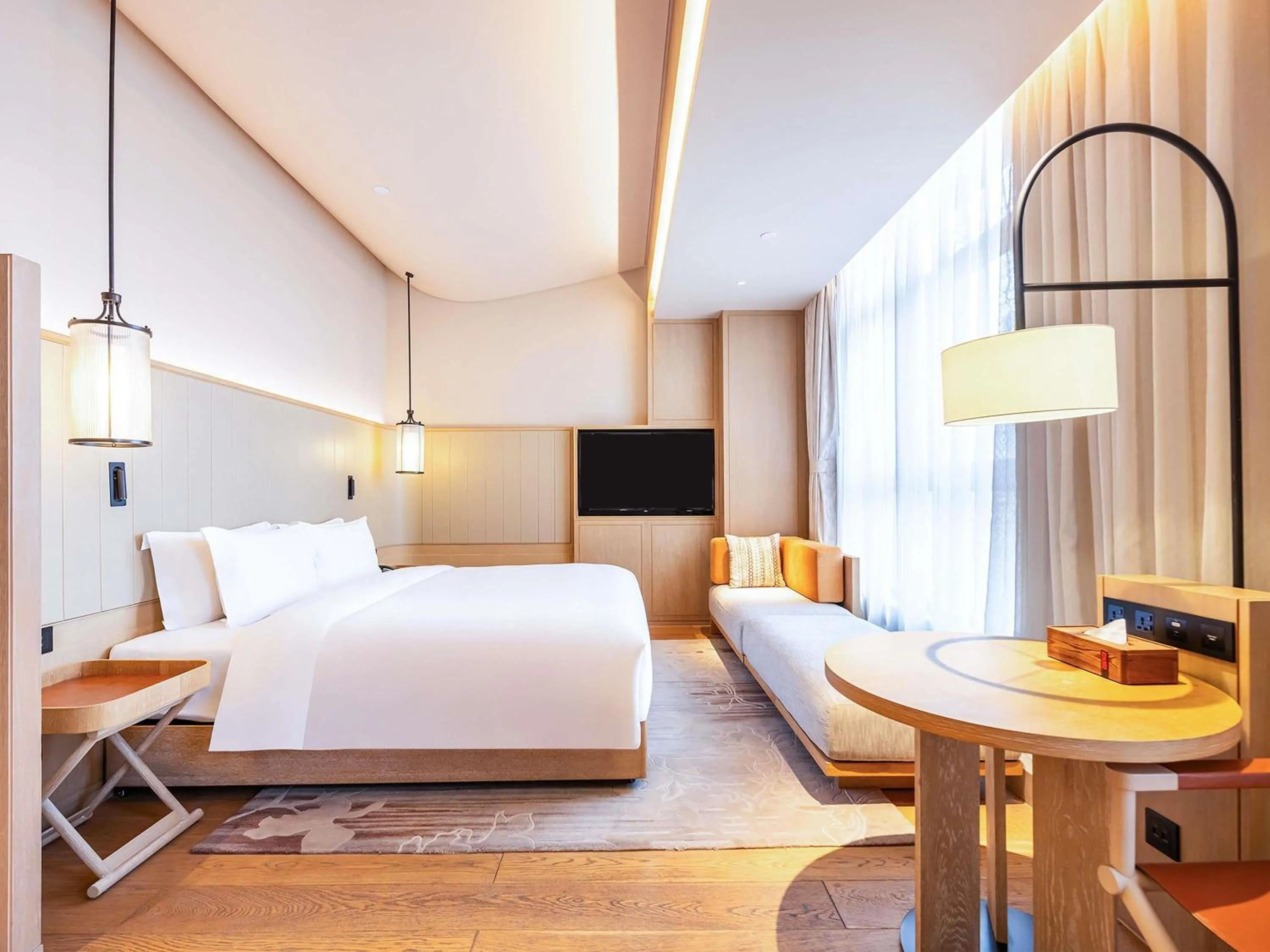 Bedroom, Bed in Swissotel Xi' an Xinxing Hot Spring