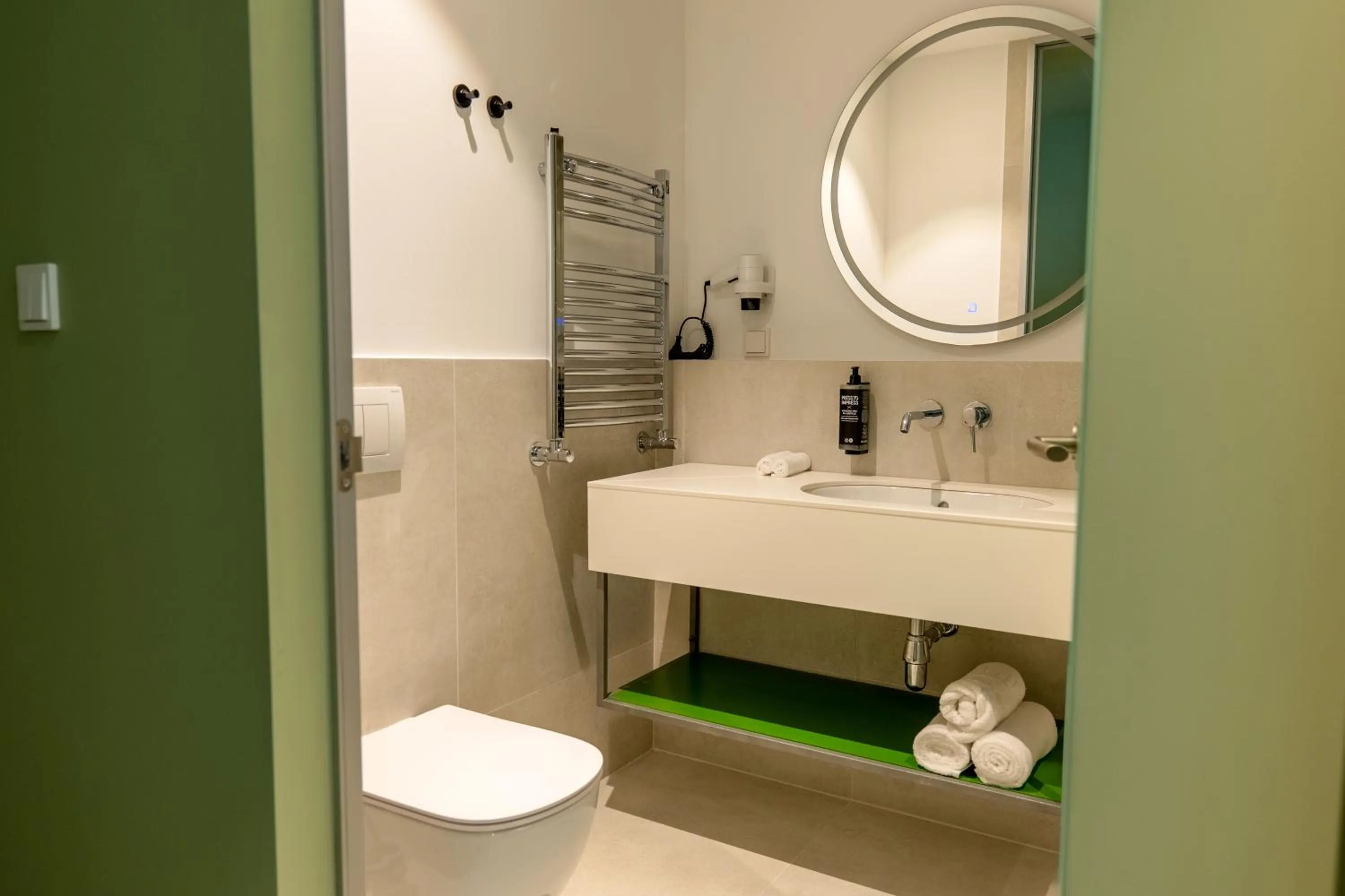 Bathroom in ibis Styles Chisinau