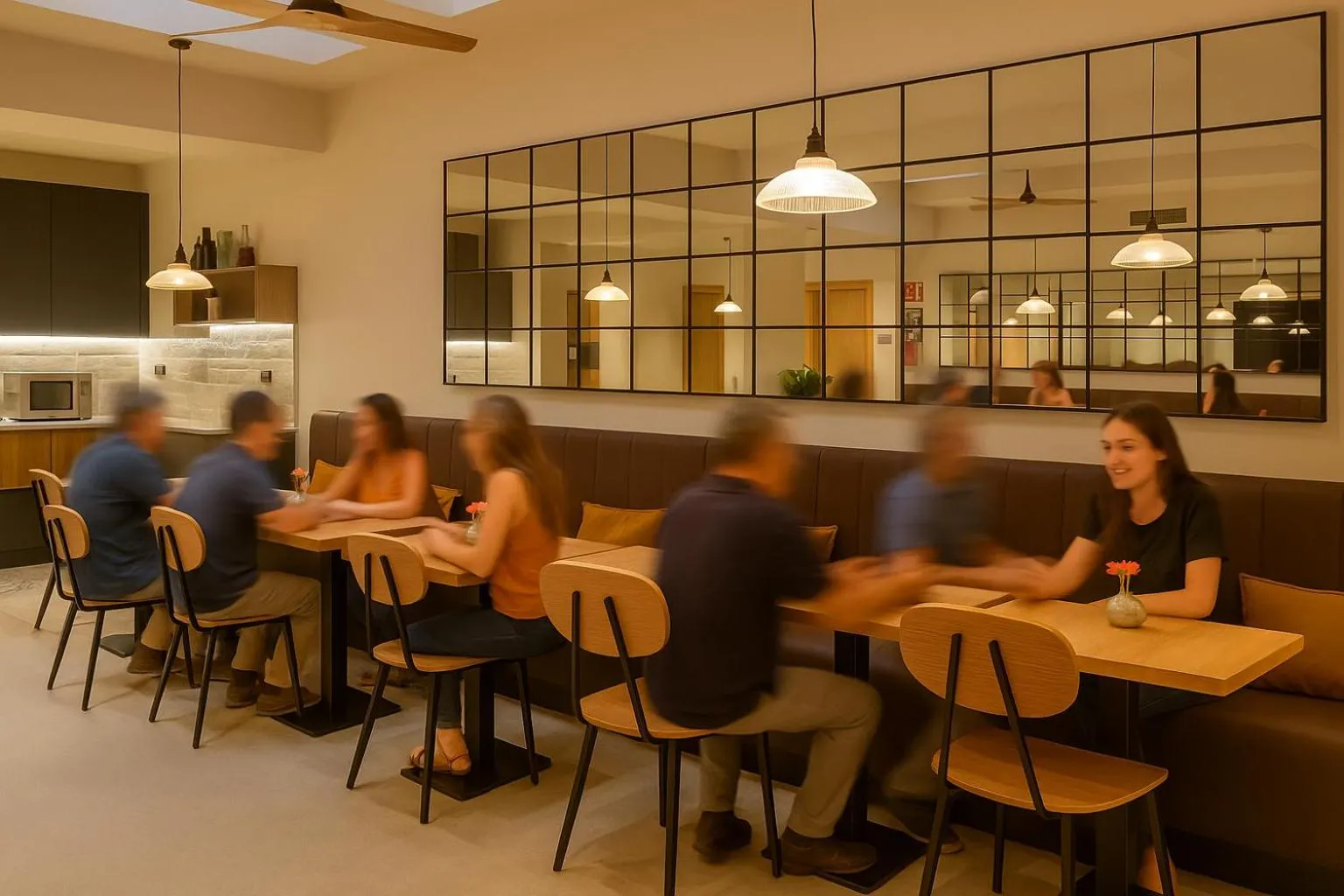 Dining area in Aerohotel Barcelona Airport 24h