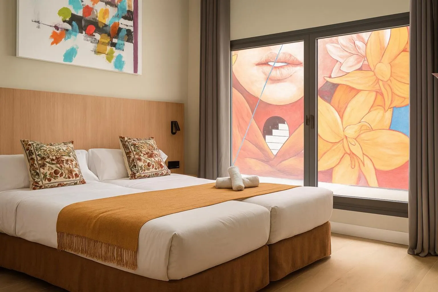 Bedroom, Bed in Aerohotel Barcelona Airport 24h