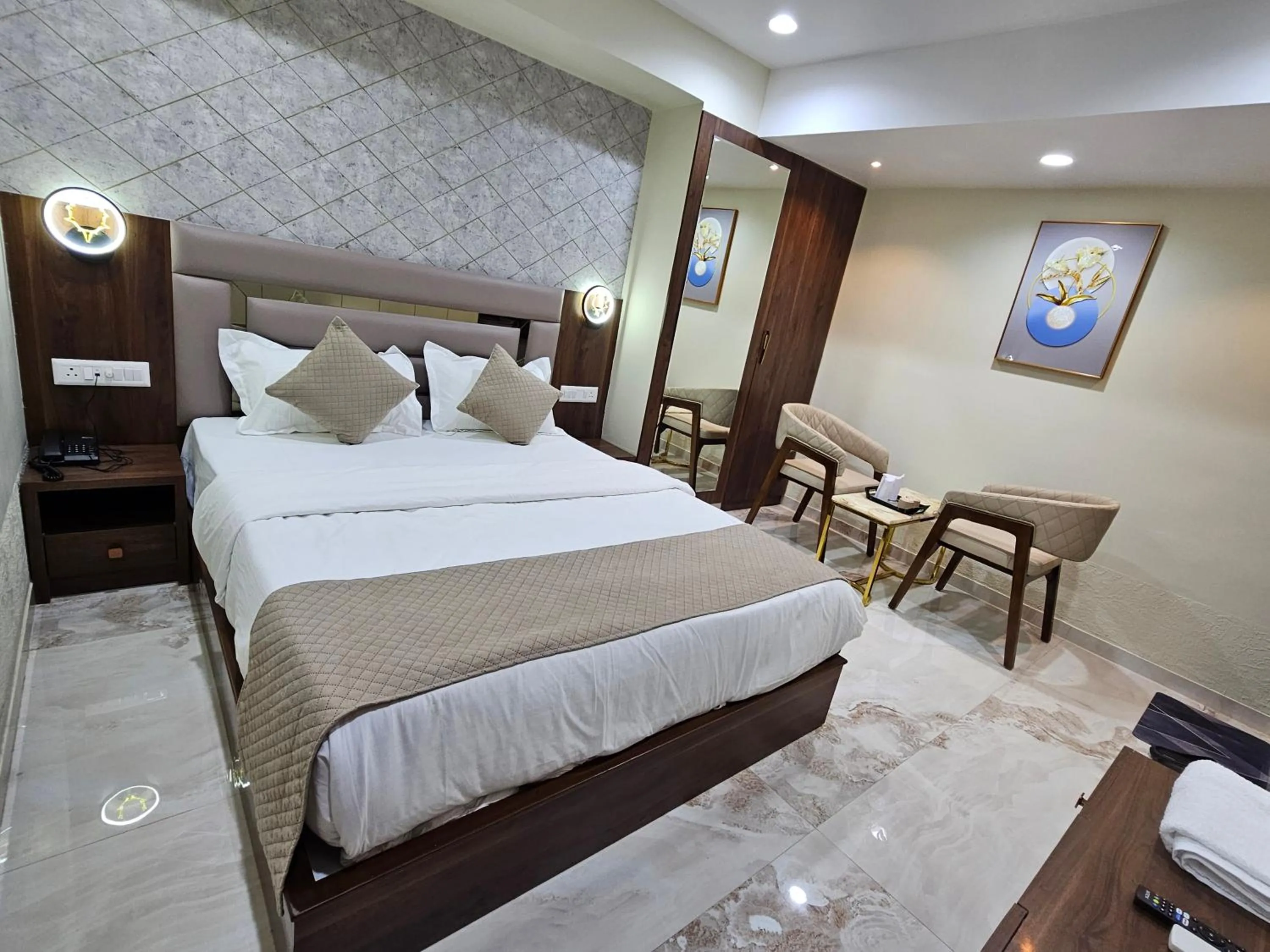 Bed in The Eiffel Hotel & Banquet