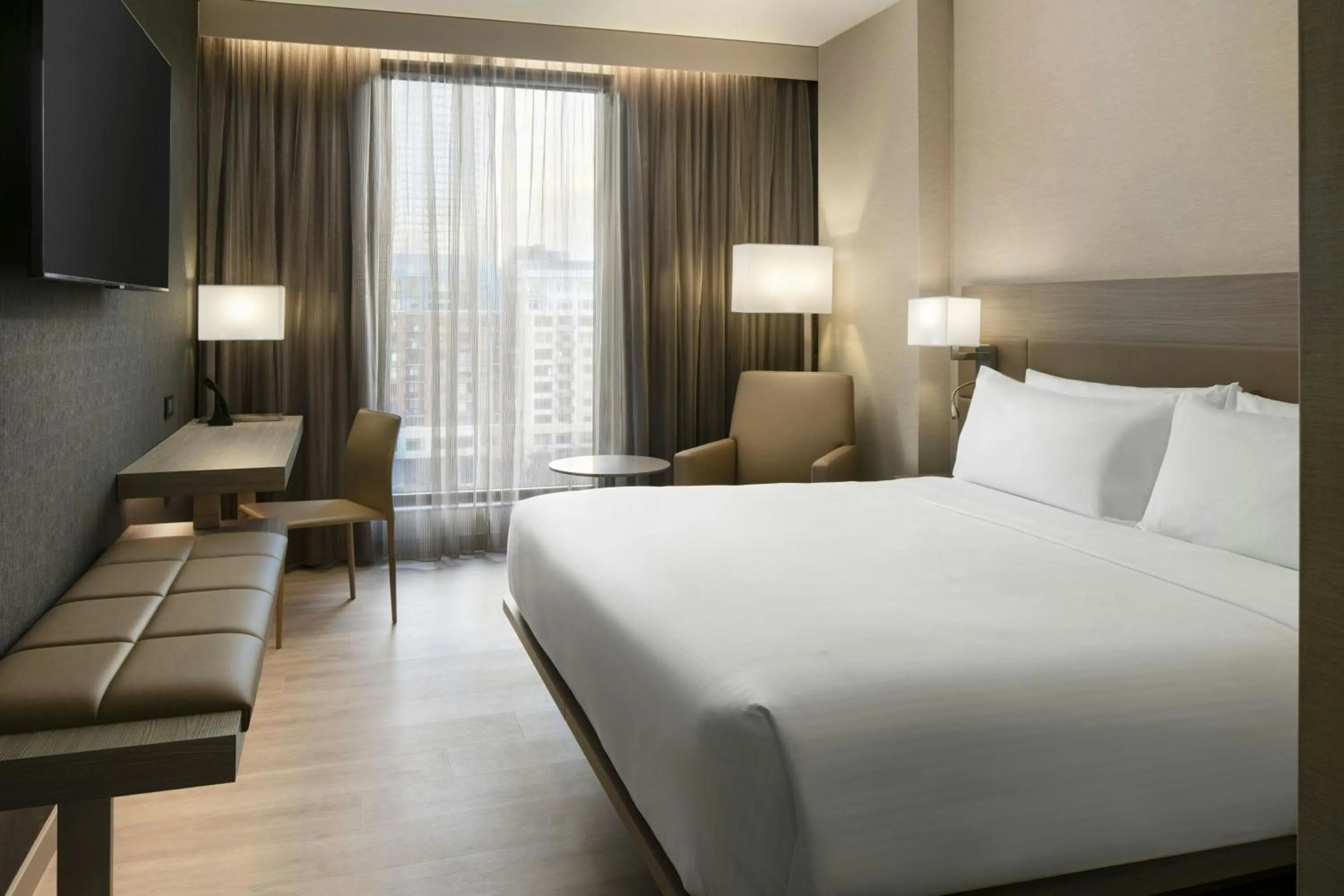 Photo of the whole room, Bed in AC Hotel Seattle Downtown