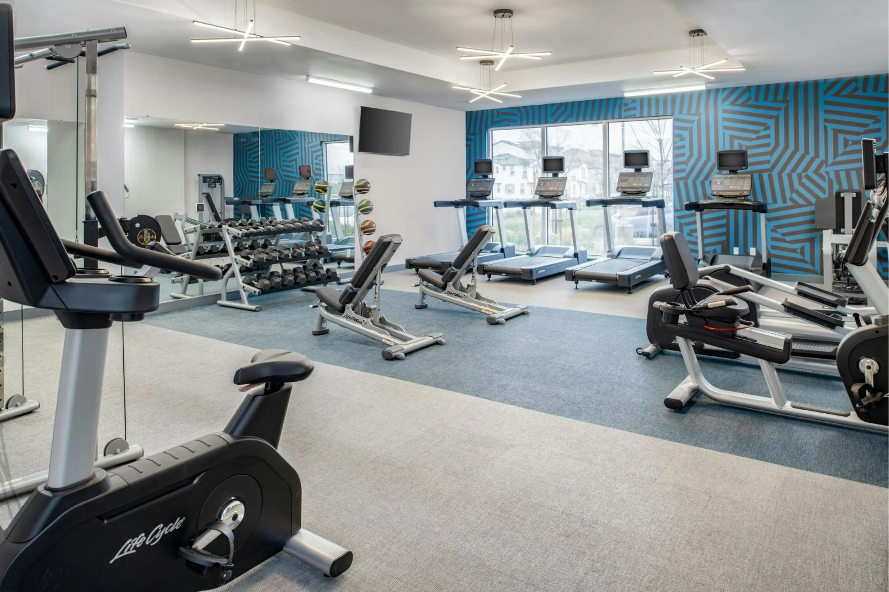 Fitness centre/facilities in Aloft Sacramento Airport Natomas