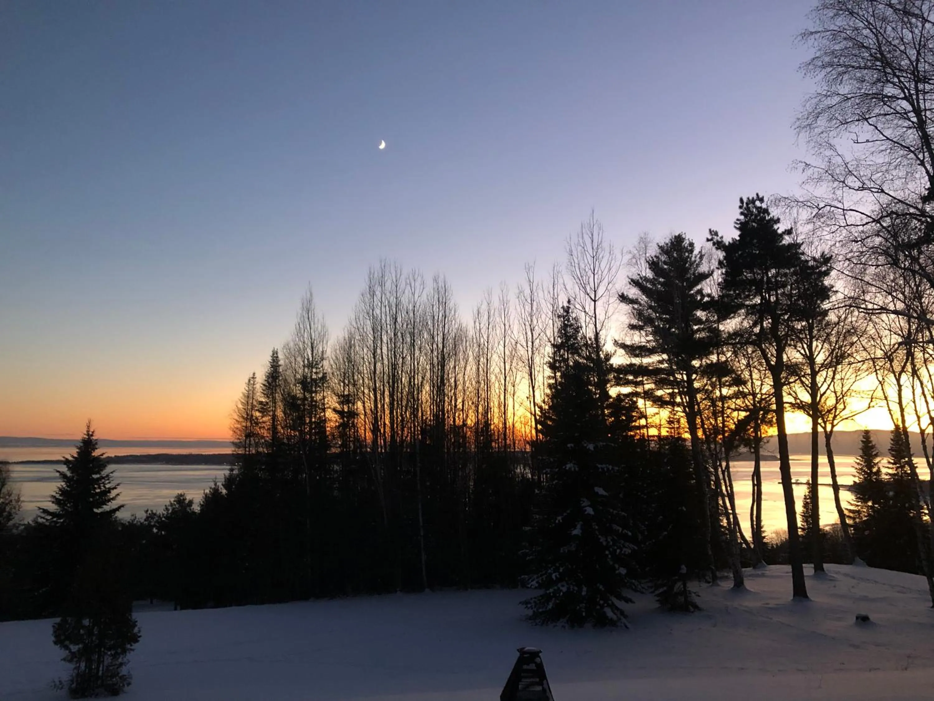 Sunset in Chalet Sous Les Pins