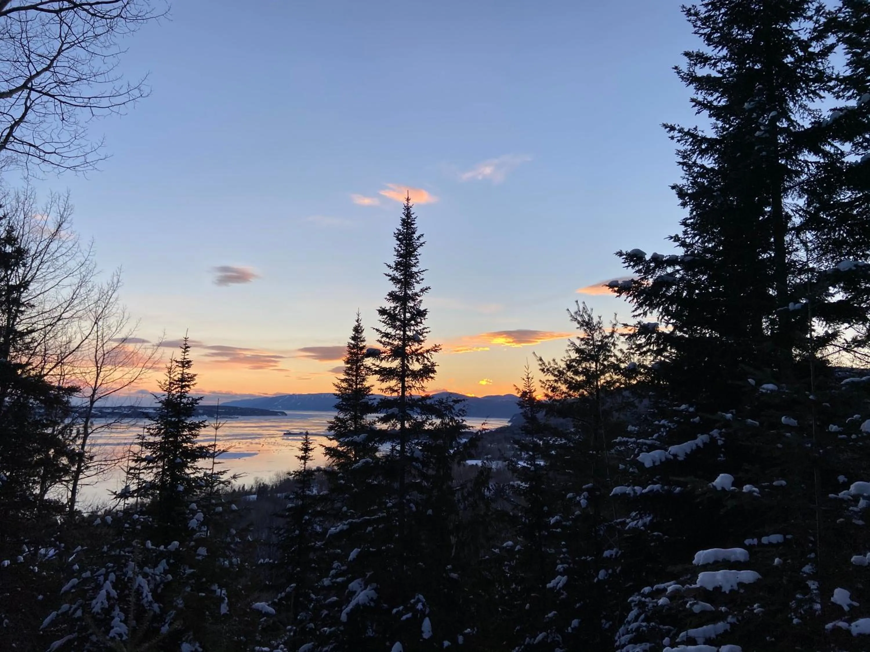 Sunset in Chalet Sous Les Pins