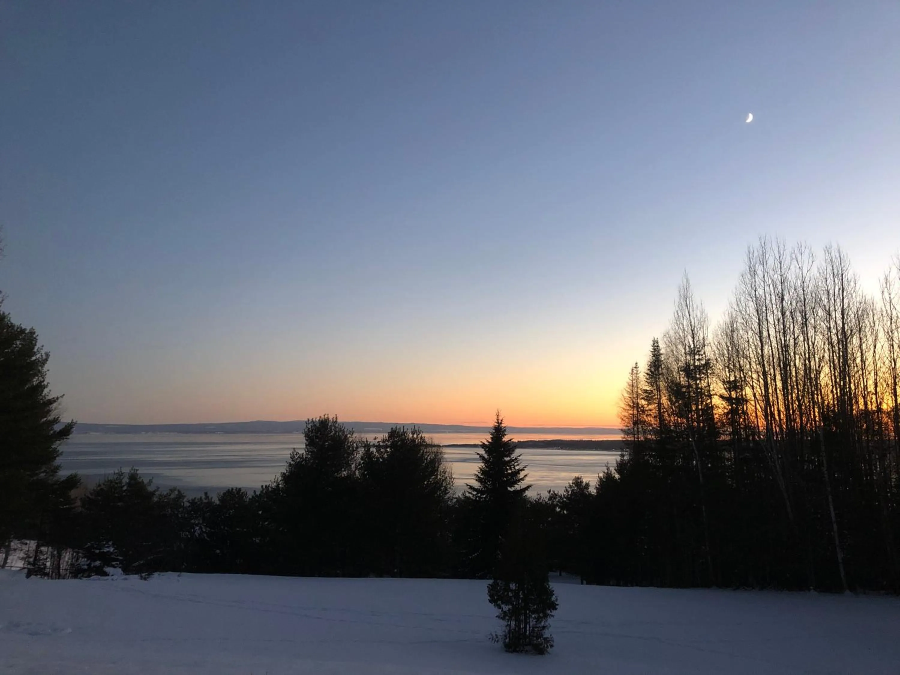 Sunset in Chalet Sous Les Pins