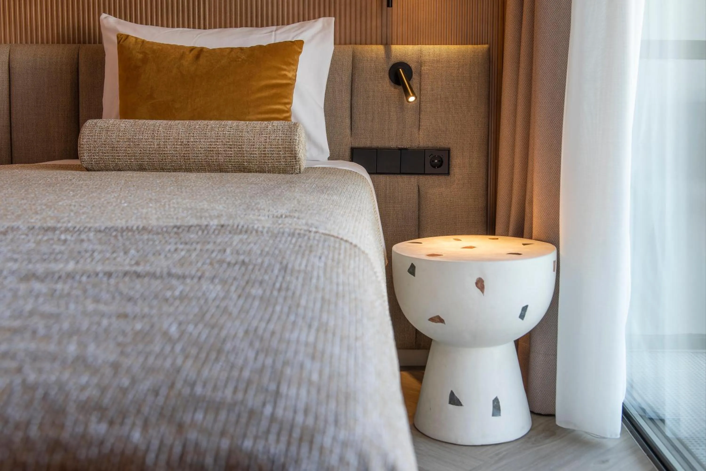 Bed in Hotel Aubamar Bali