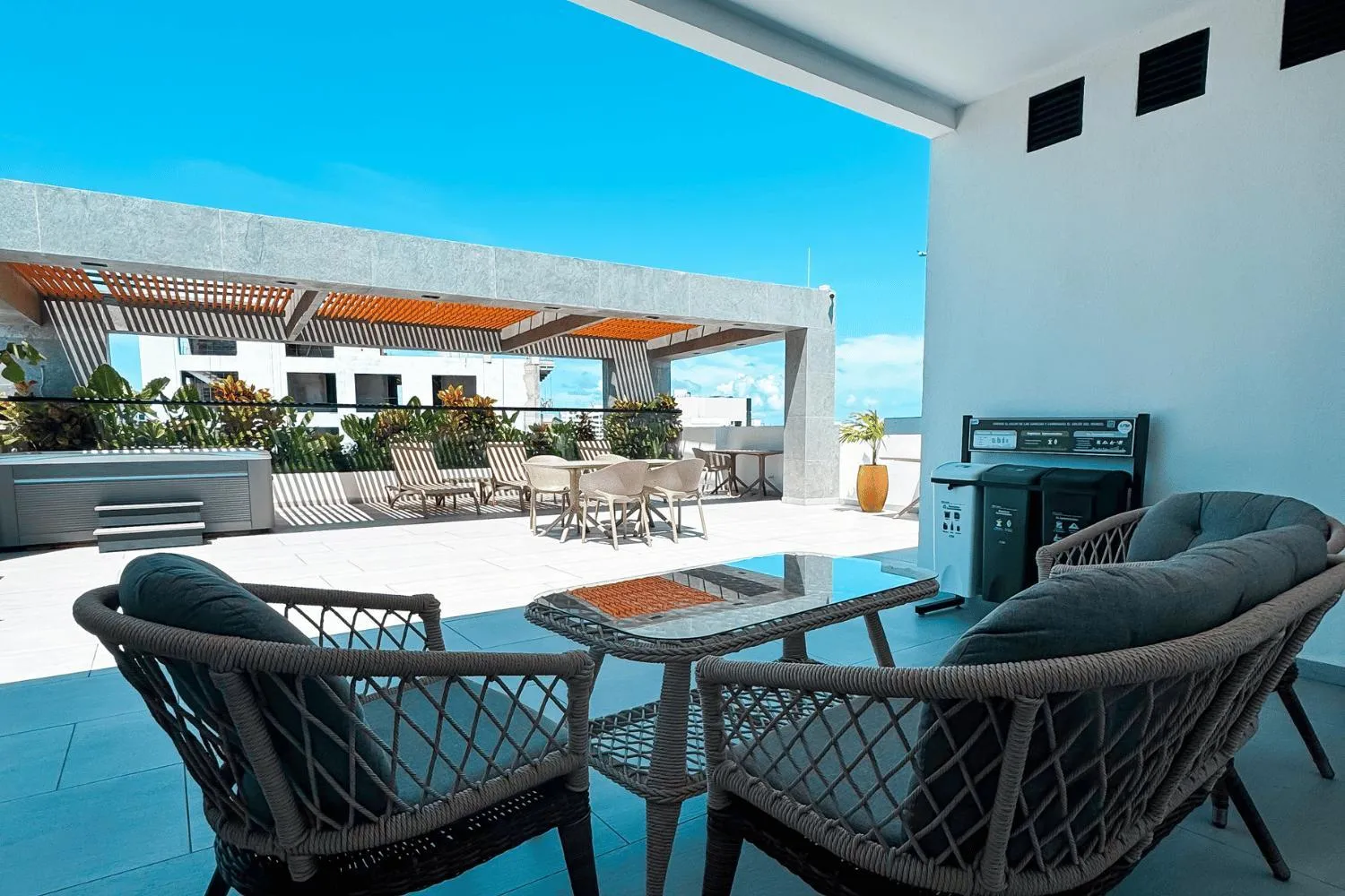 Seating area in Delamar Hotel